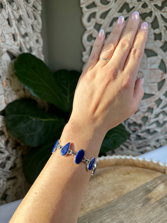 Lapis Lazuli Infinity Bracelet