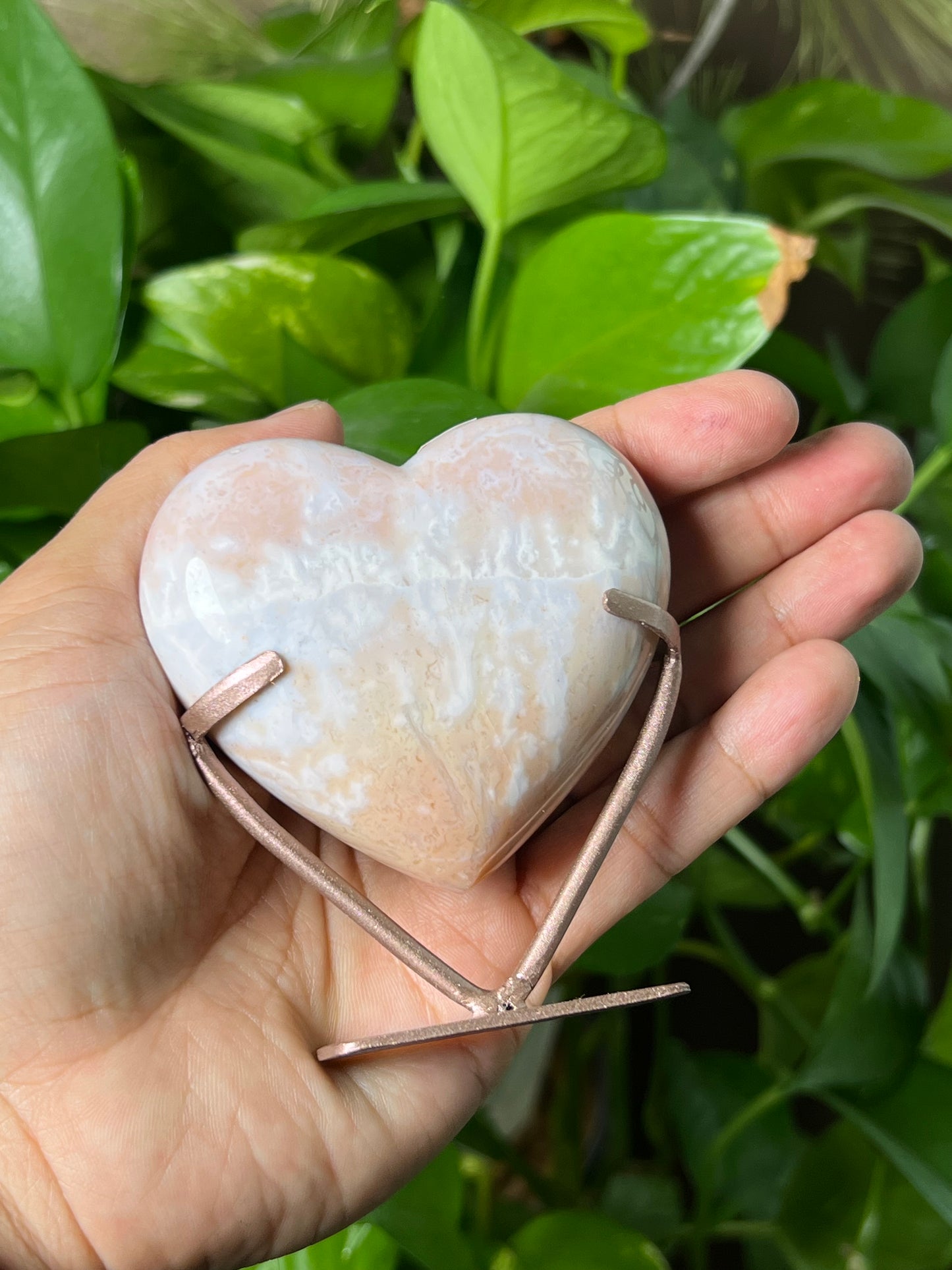 Pink Carnelian Heart