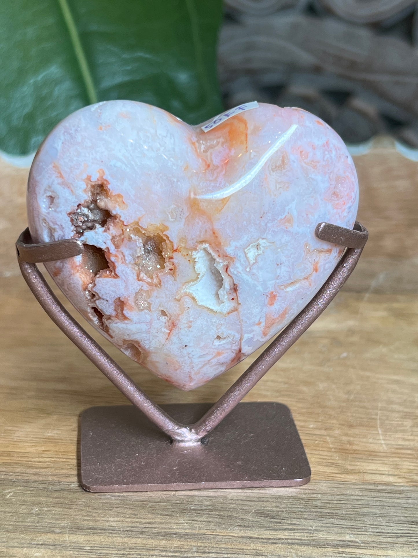 Pink Carnelian Heart
