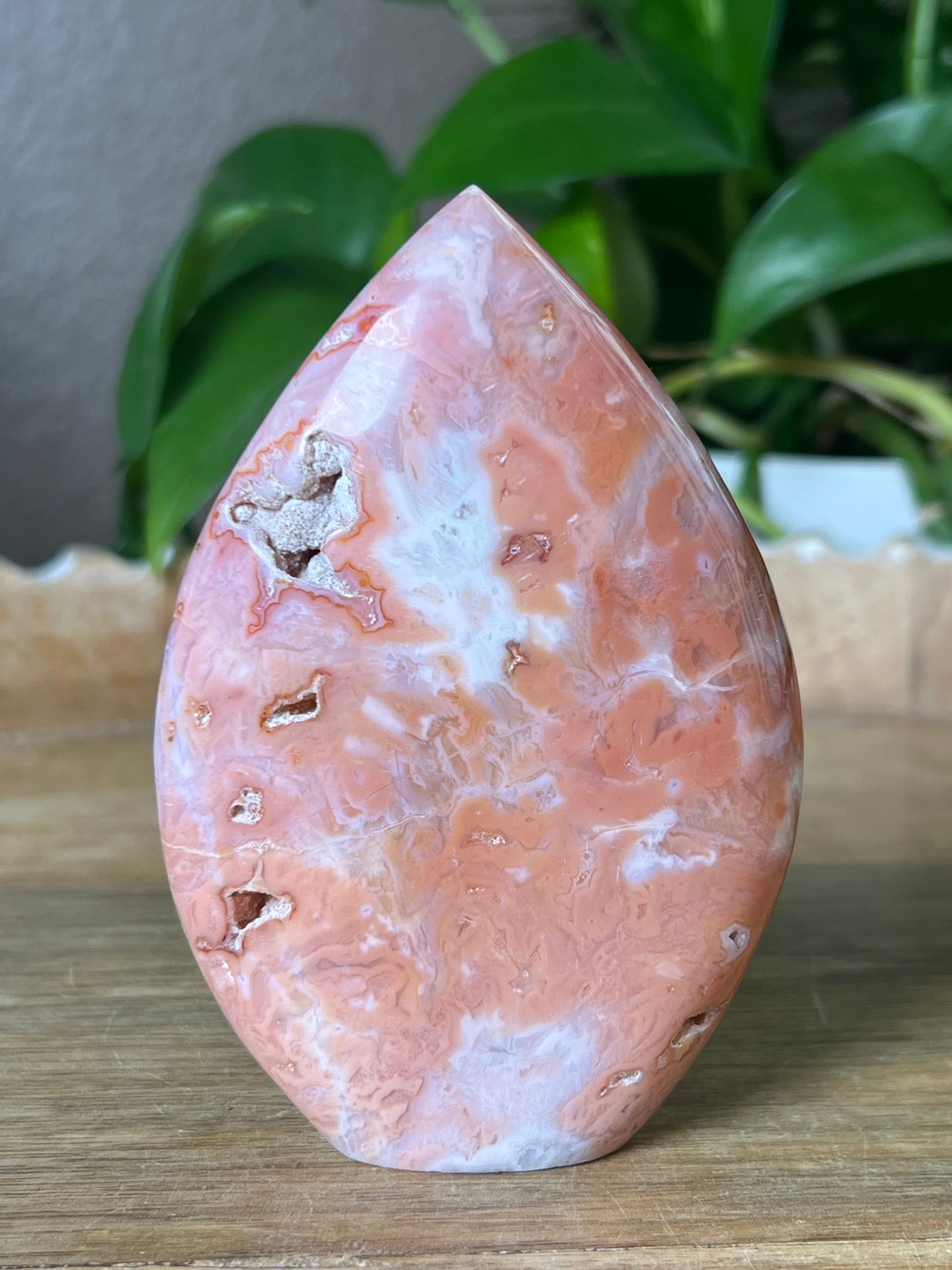 Pink Carnelian Flame