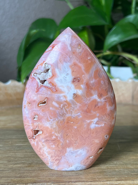 Pink Carnelian Flame