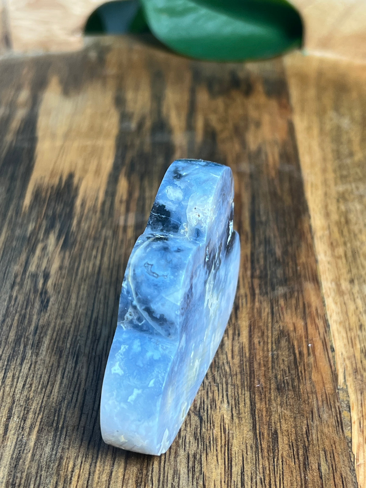 Blue Plume Agate Mini Cloud: Pi