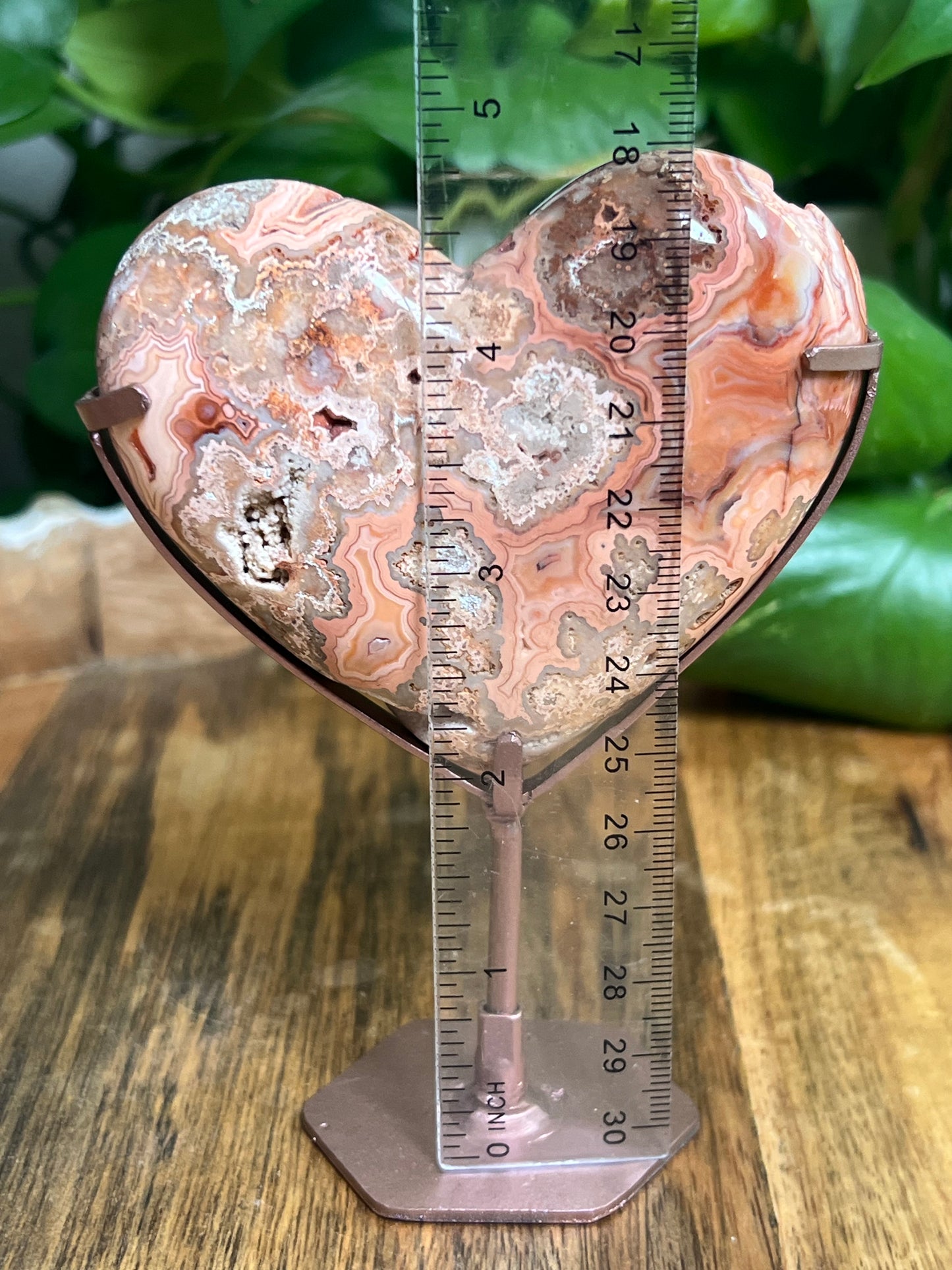 Crazy Lace Agate Heart
