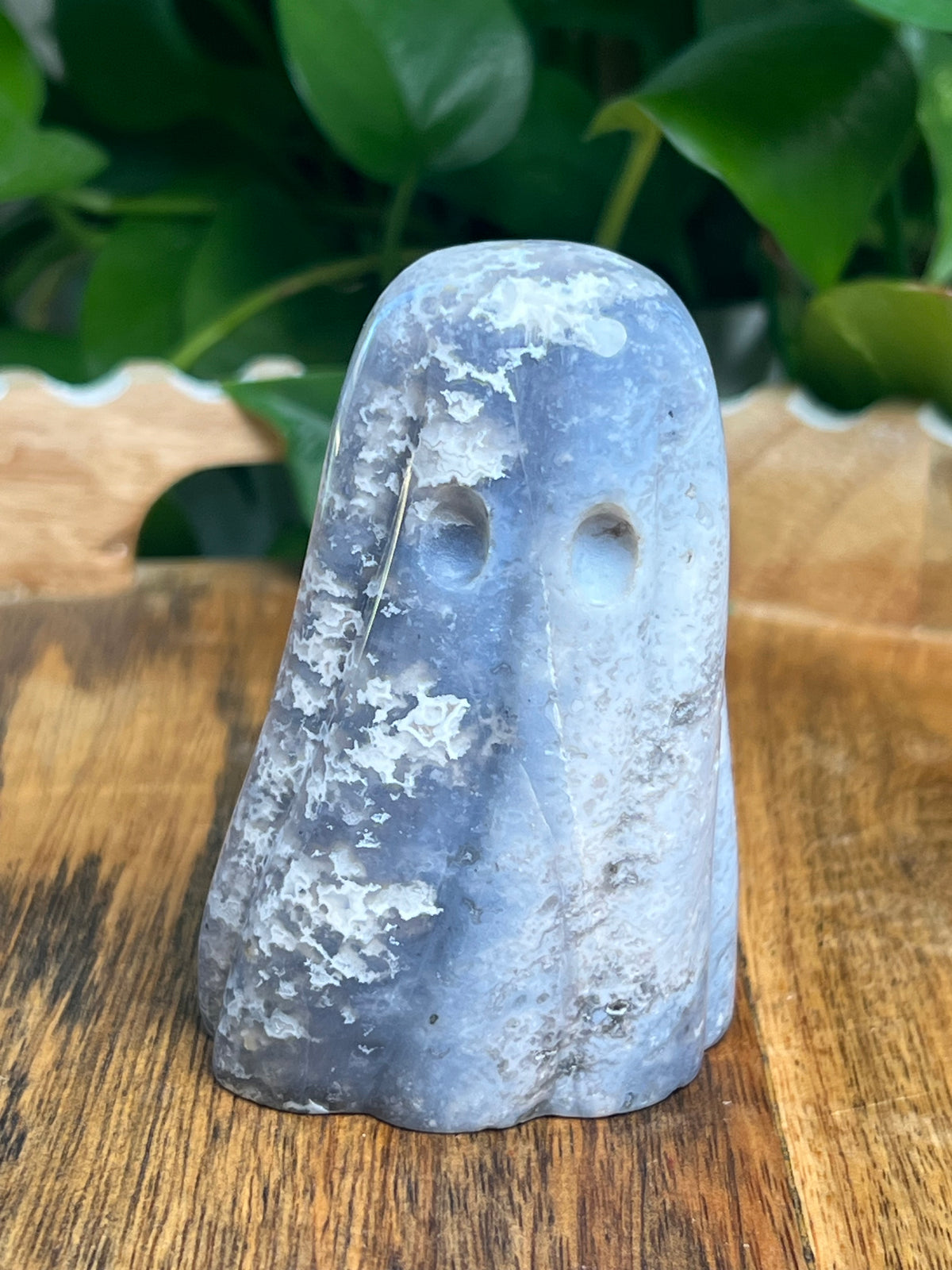Blue Plume Agate Ghost: J