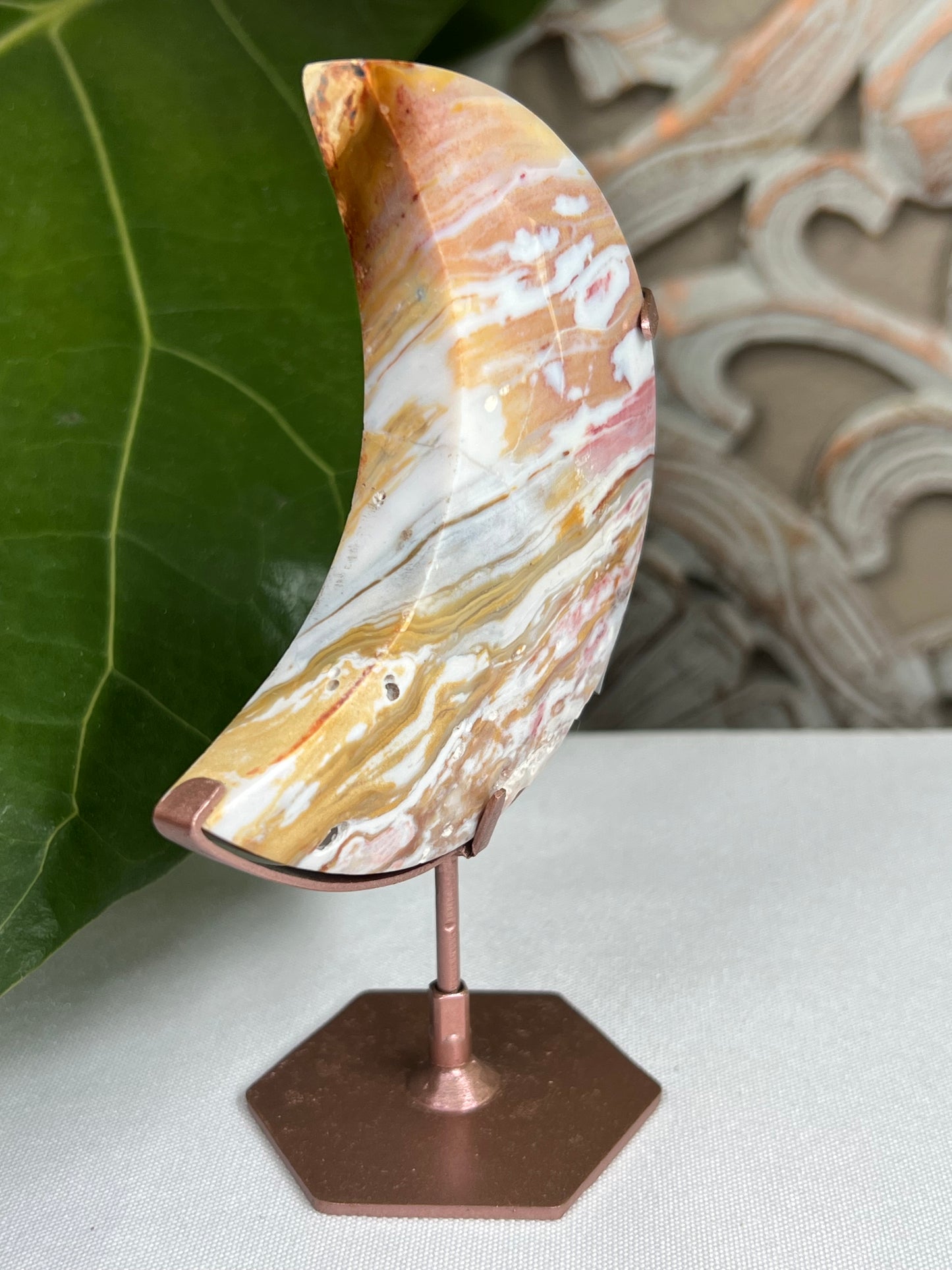 Milky Jasper Moon