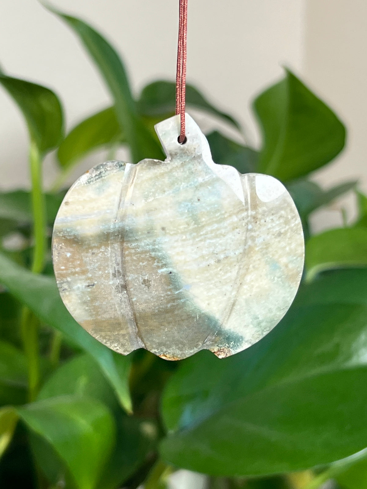 Blue Green Jasper Pumpkin Ornaments