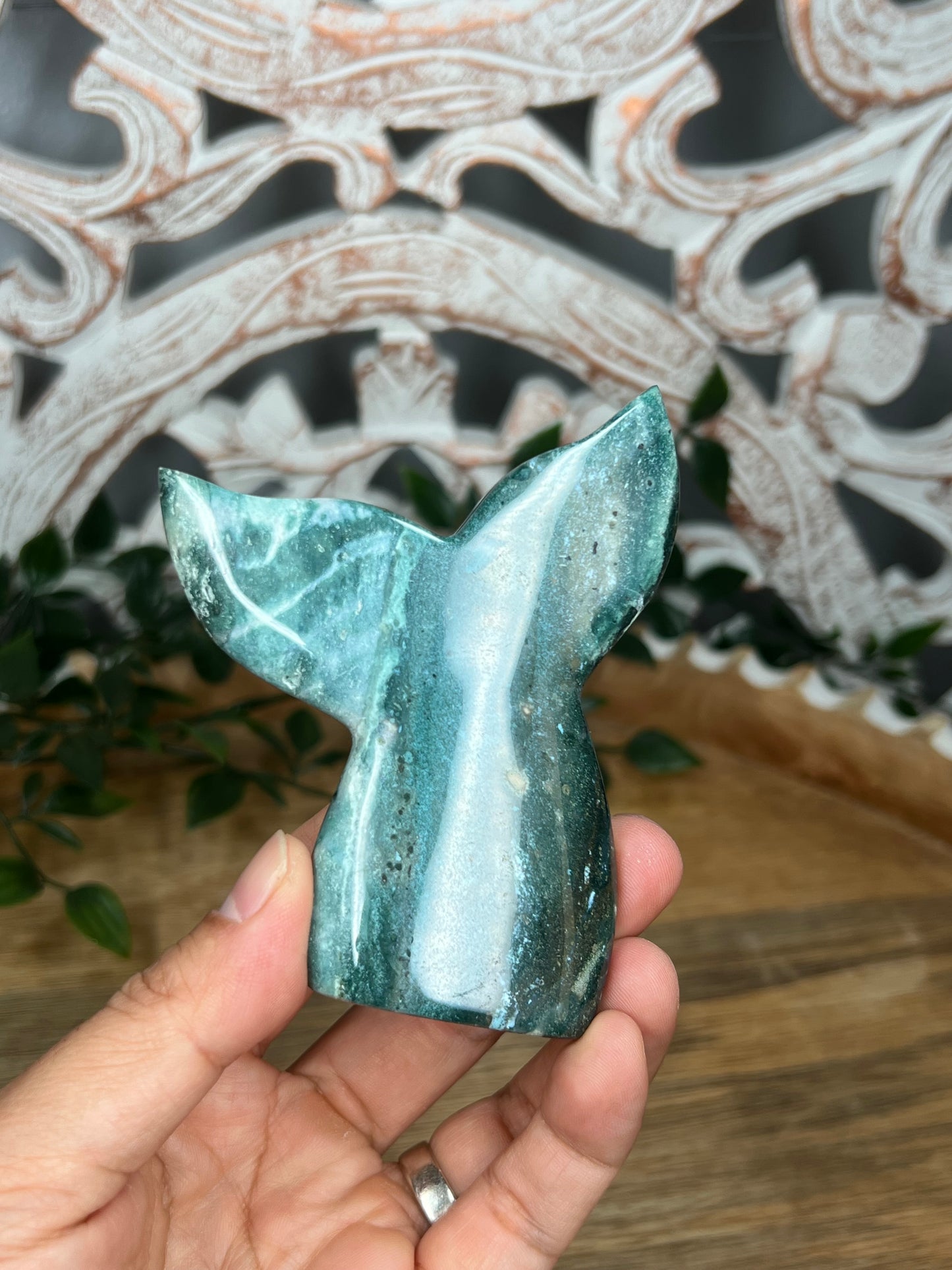 Blue Green Jasper Tail