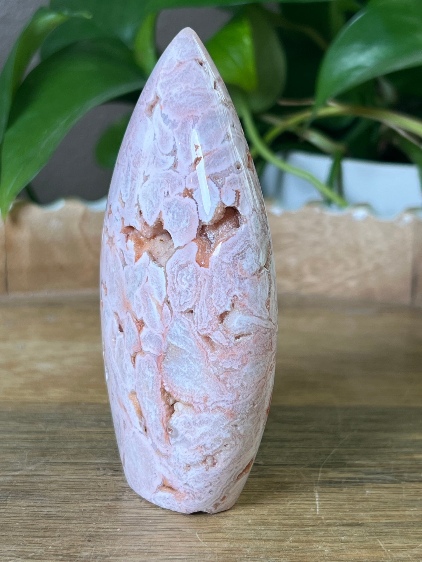 Pink Carnelian Flame