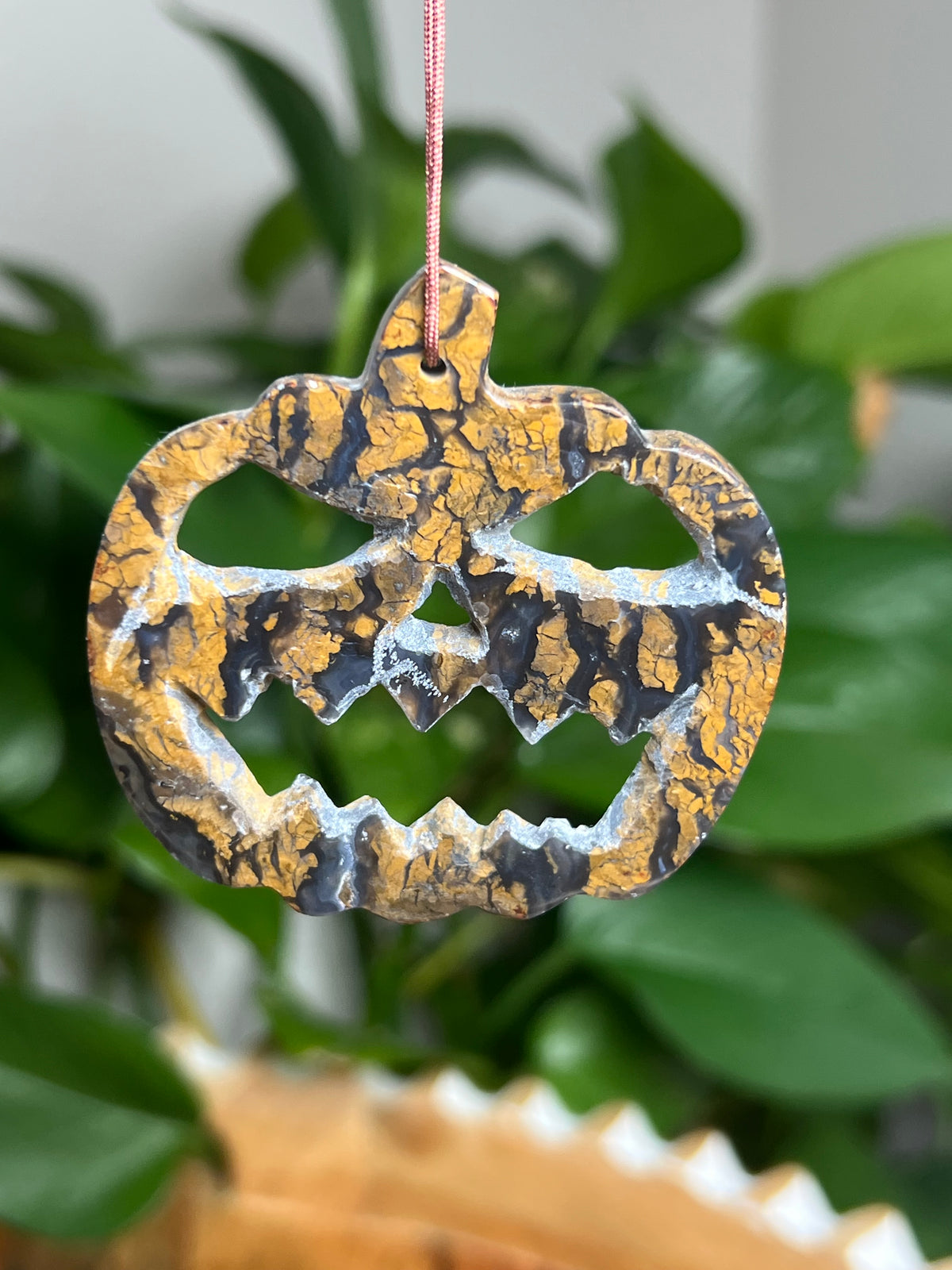 Brecciated Jasper Ornament Pumpkin: PD