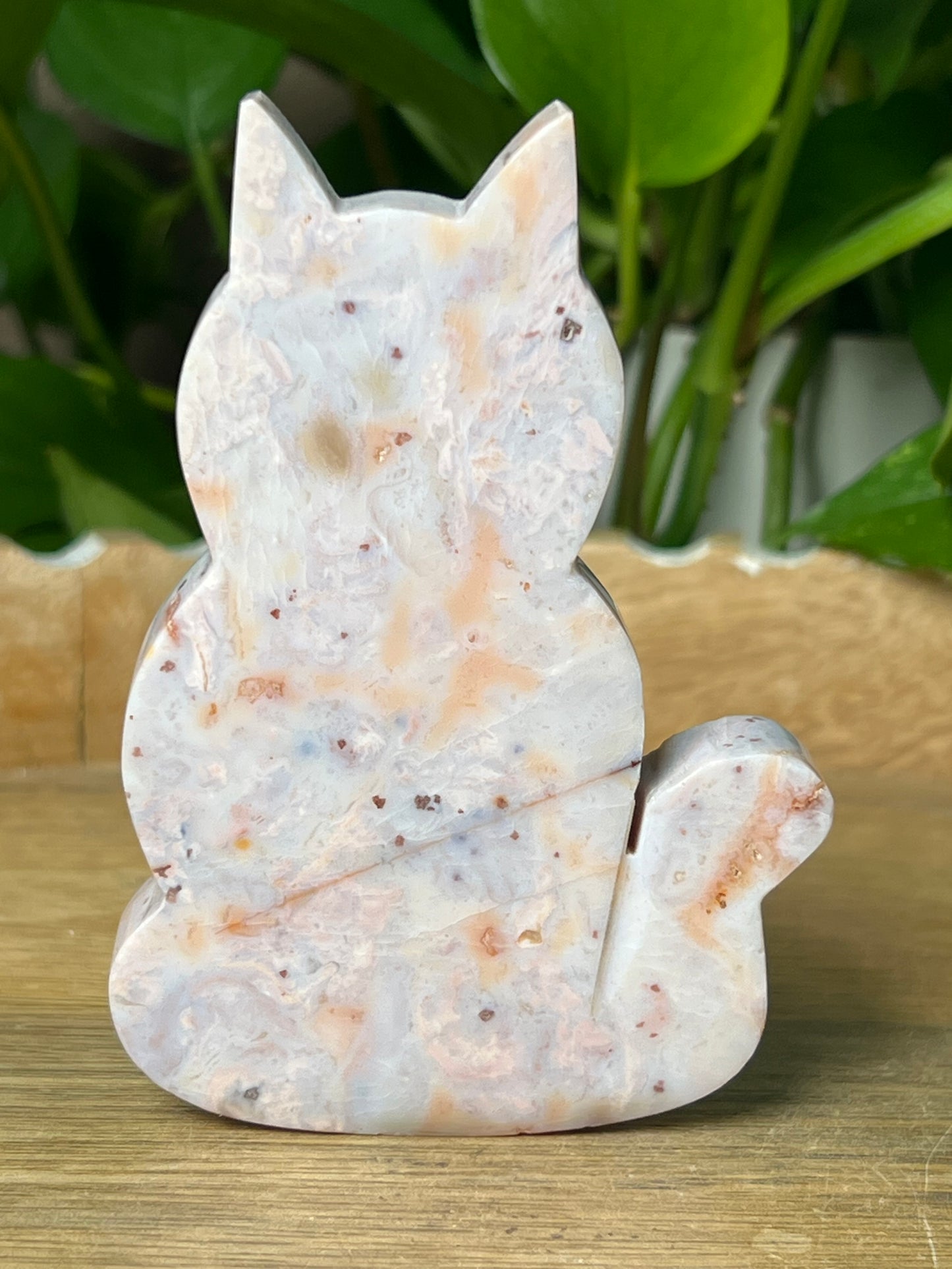 Pink Carnelian Cat