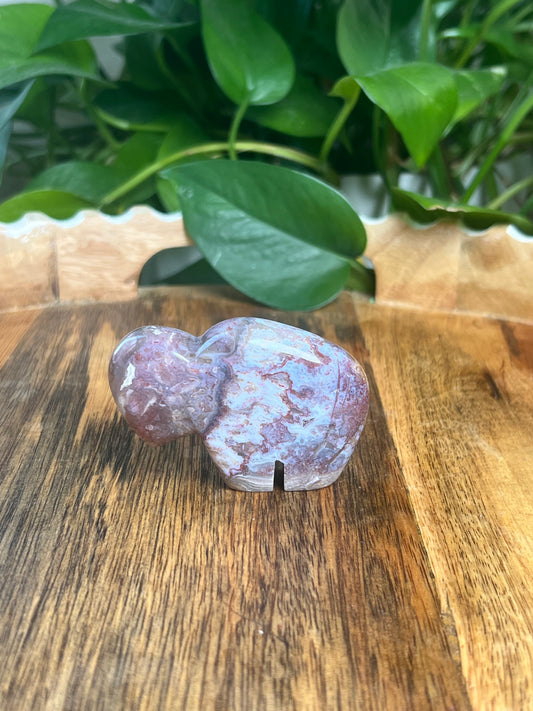 Sumatra Plume Agate Mini Buffalo: DK