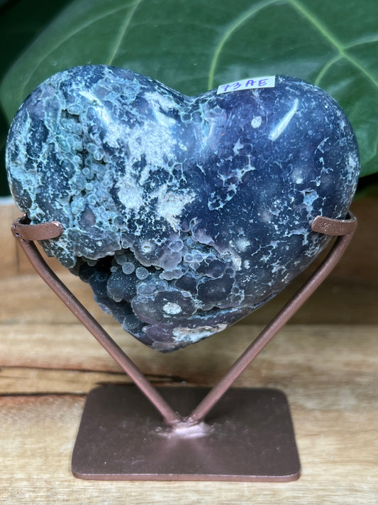 Grape Agate Heart