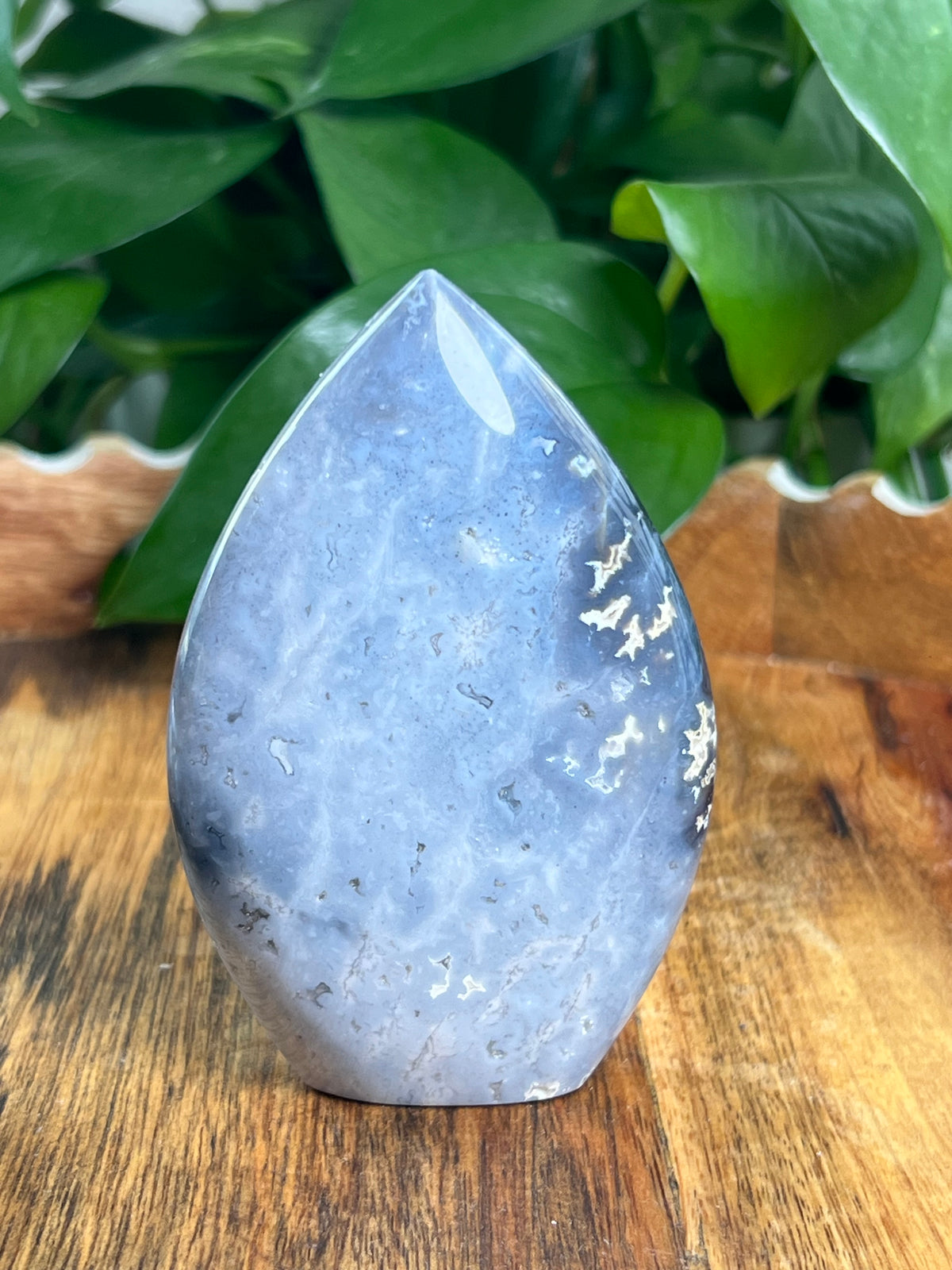 Blue Plume Agate Flame: TV