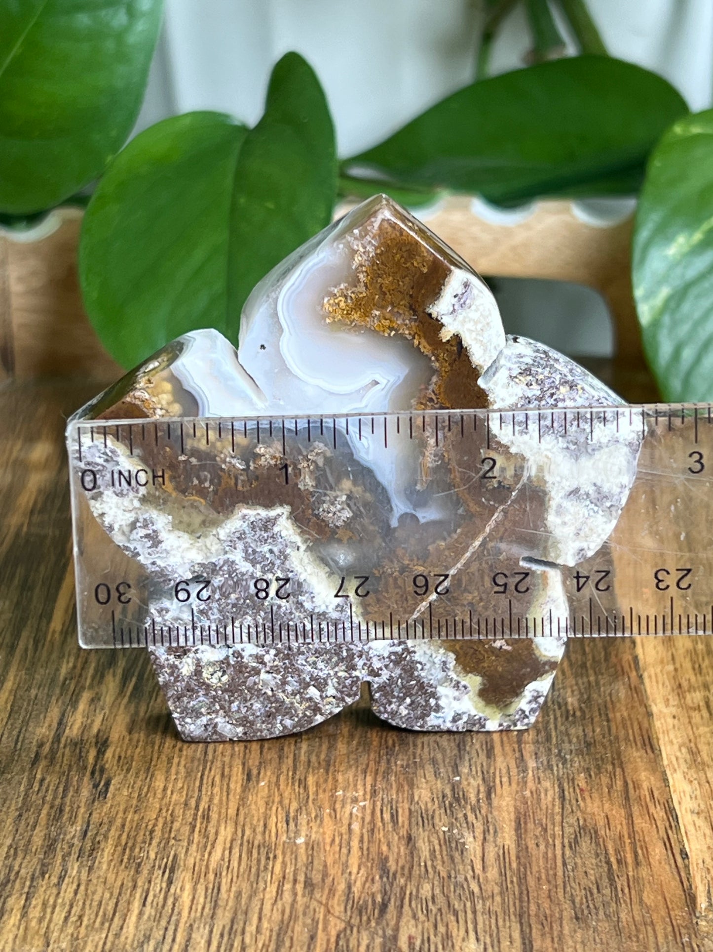 Scenic Moss Agate Flower KK