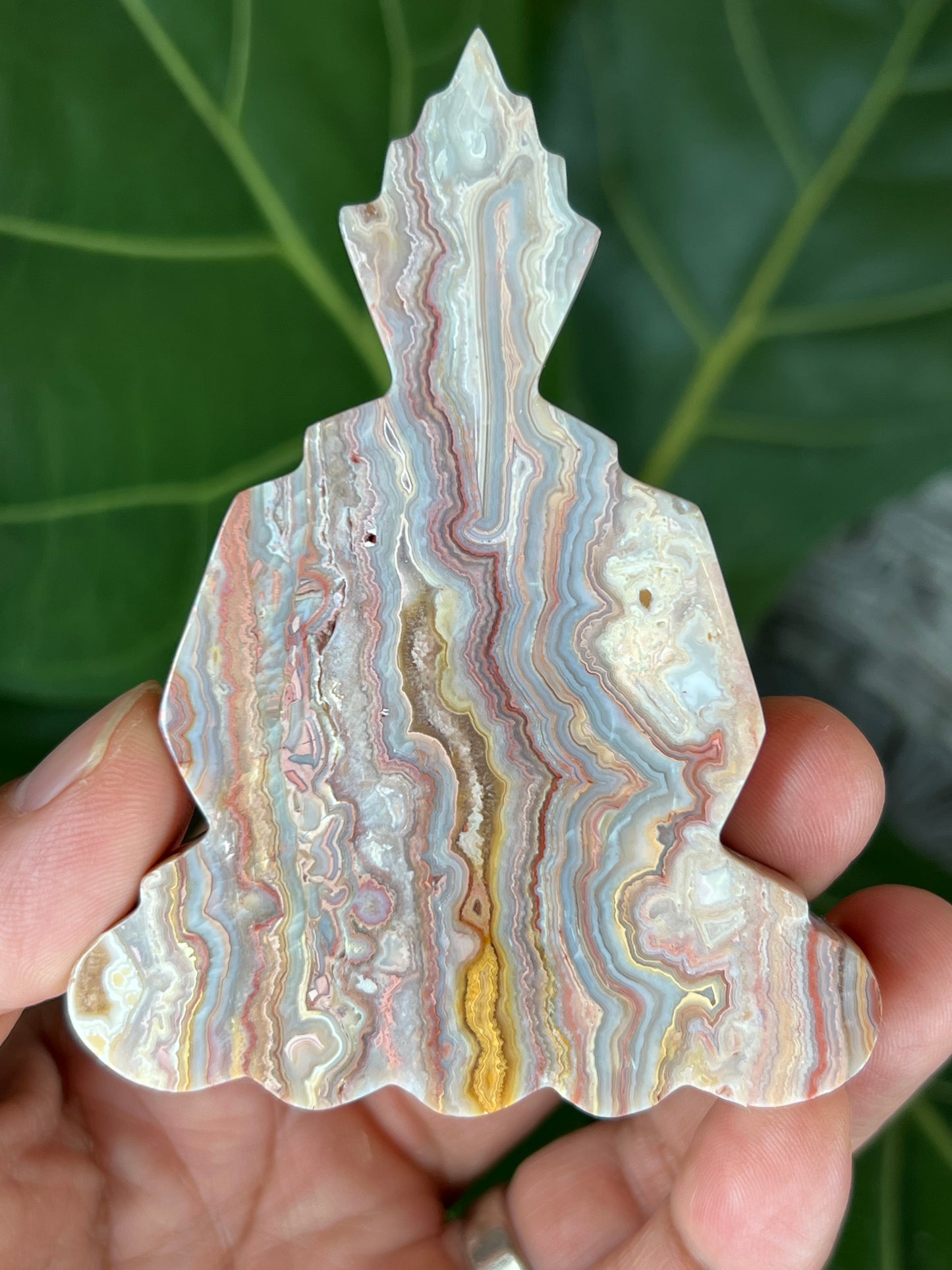 Crazy Lace Agate Buddha