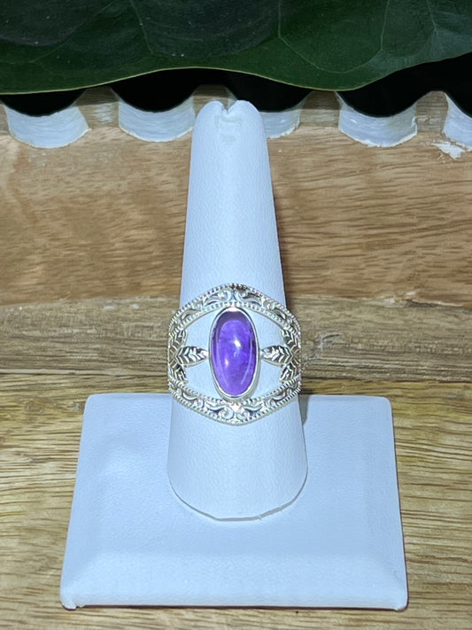 Amethyst Cuff Ring