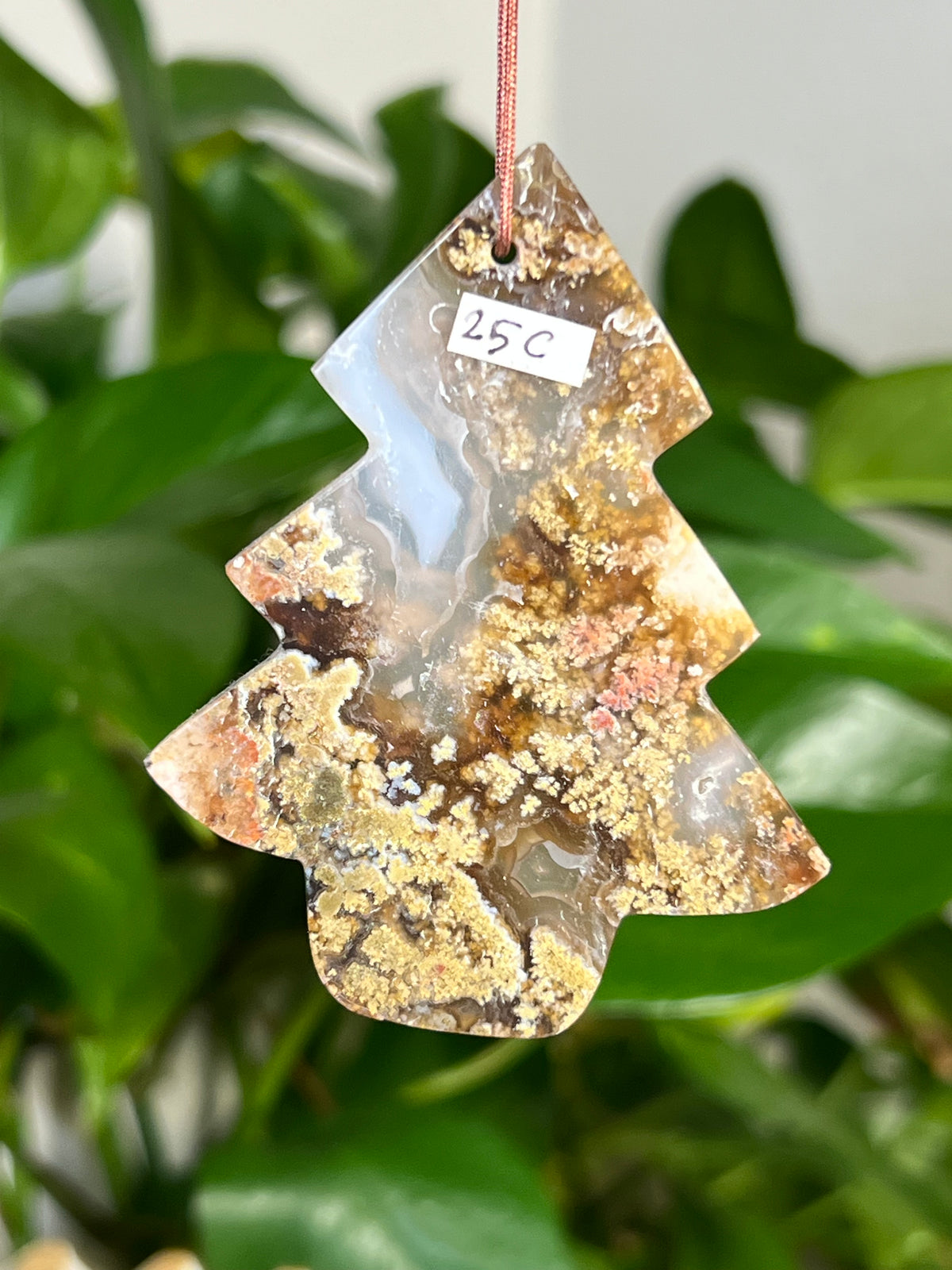 Scenic Moss Agate Tree Ornaments