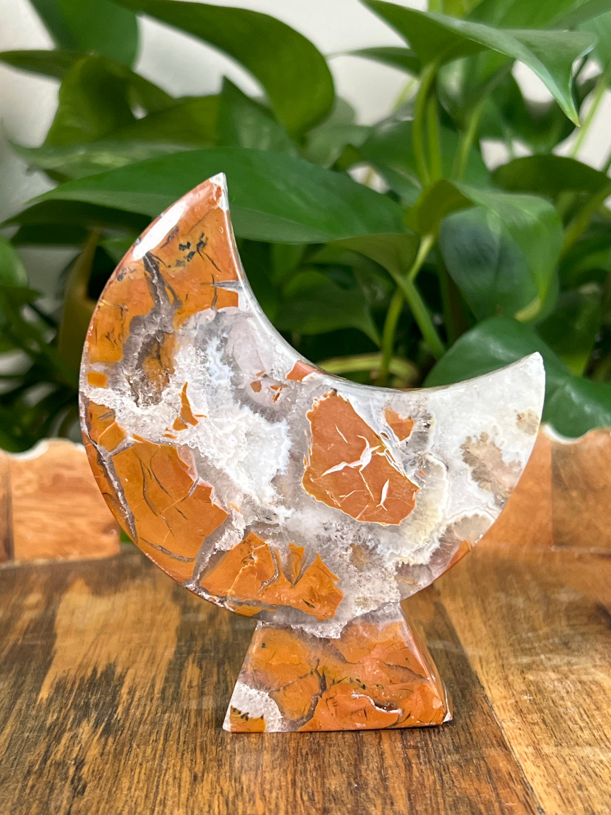Brecciated Jasper Self Standing Moons