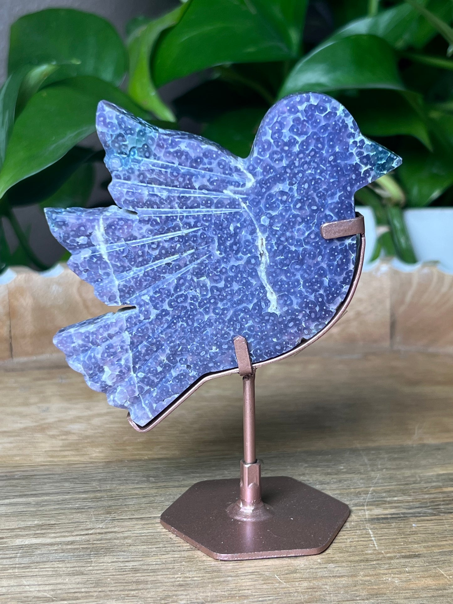 Grape Agate Bird