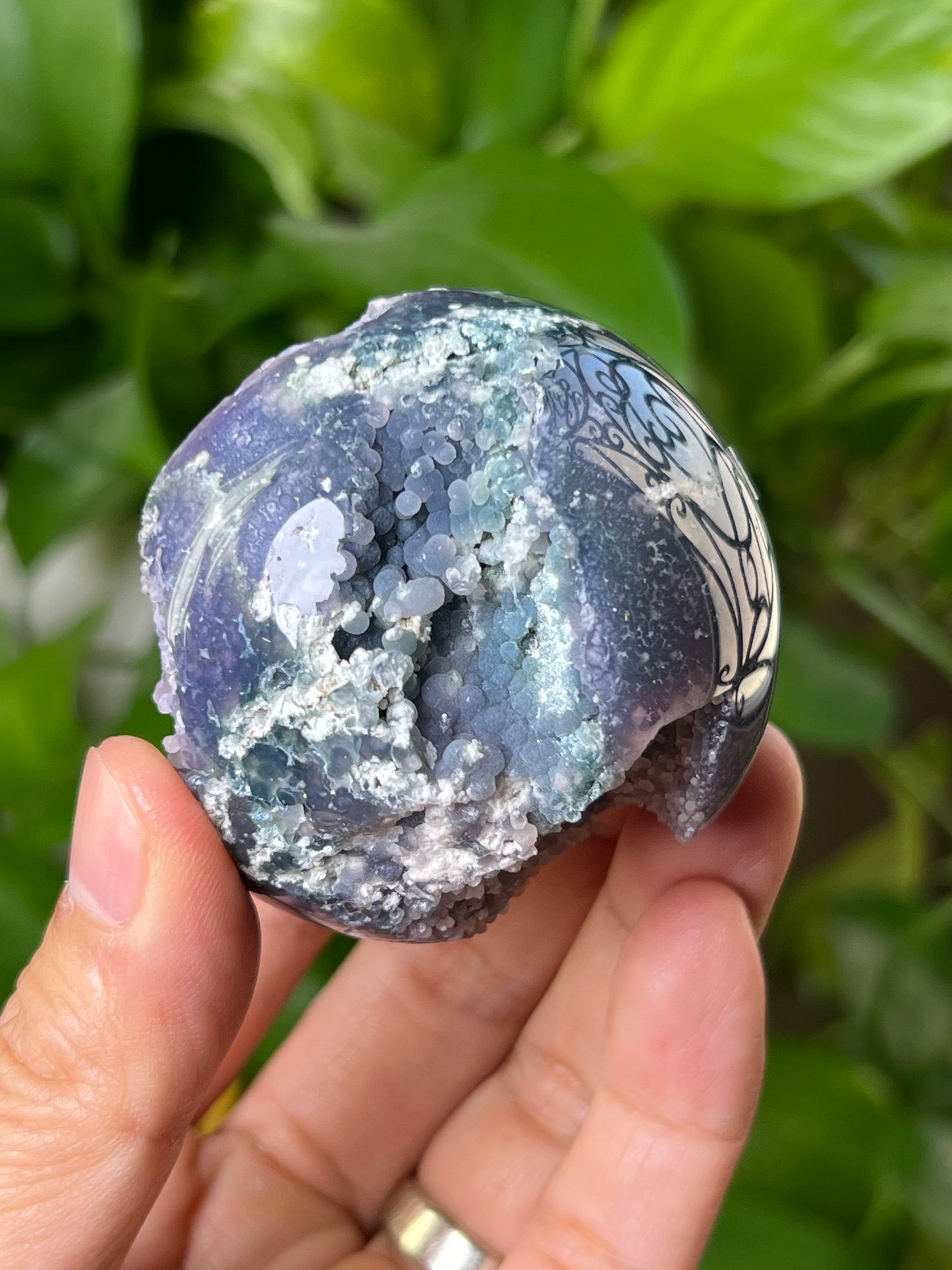 Grape Agate Sphere