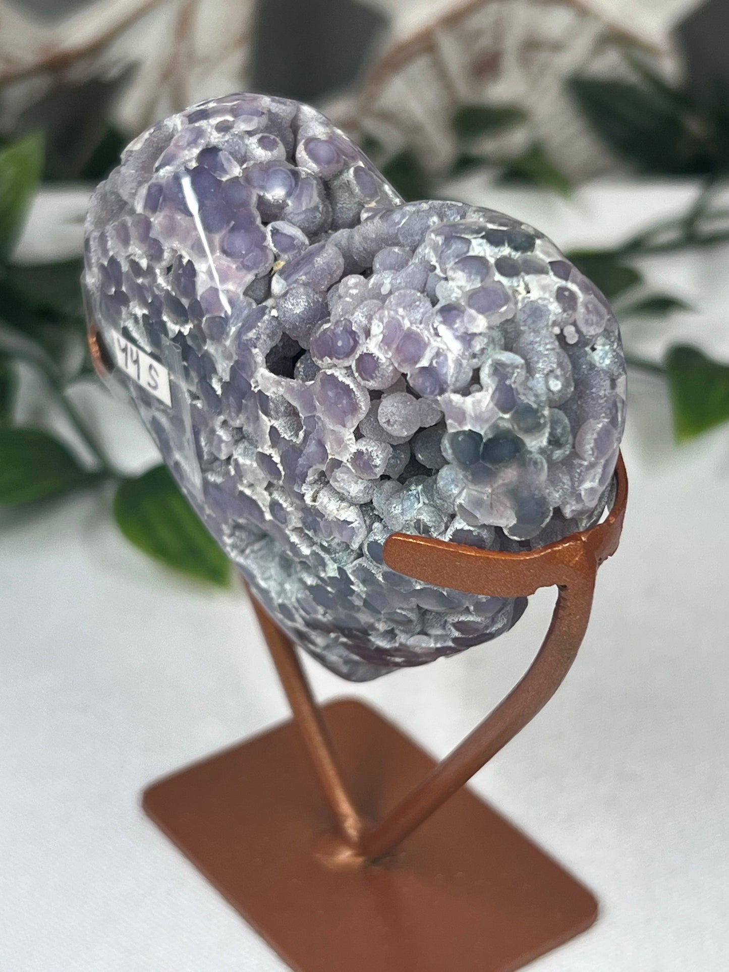 Grape Agate Heart