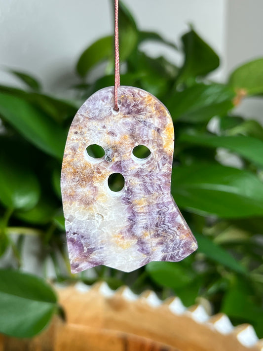 Indonesian Amethyst Ornament Ghost: AT