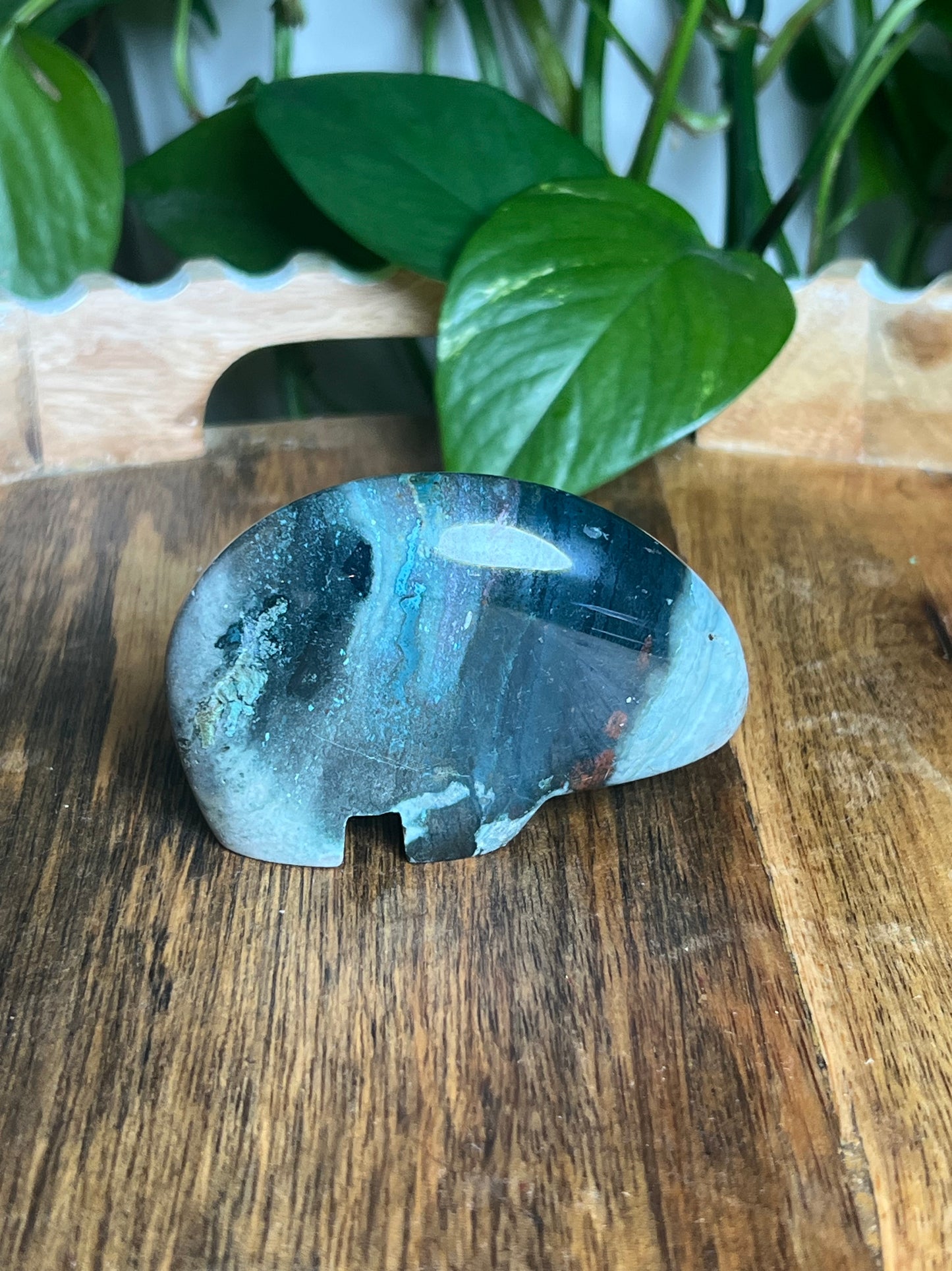 Blue Green Jasper Bear: KA