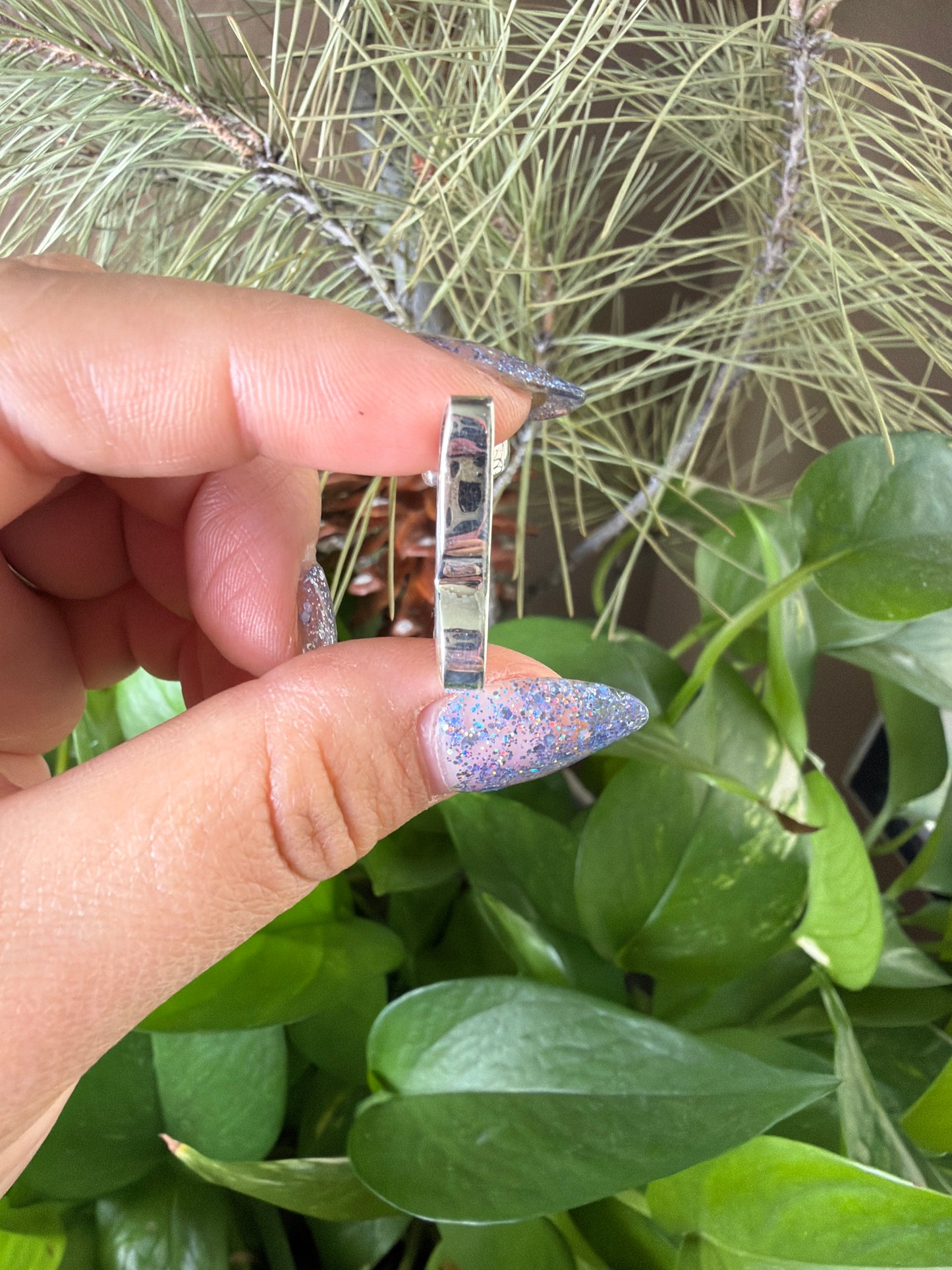 Scenic Moss Agate Butterfly Necklace