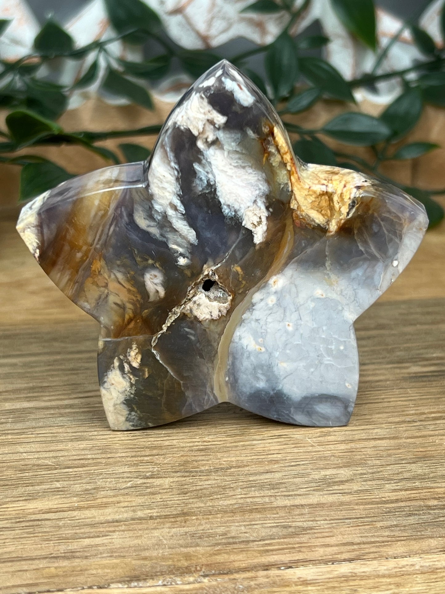 Purple Chalcedony Star