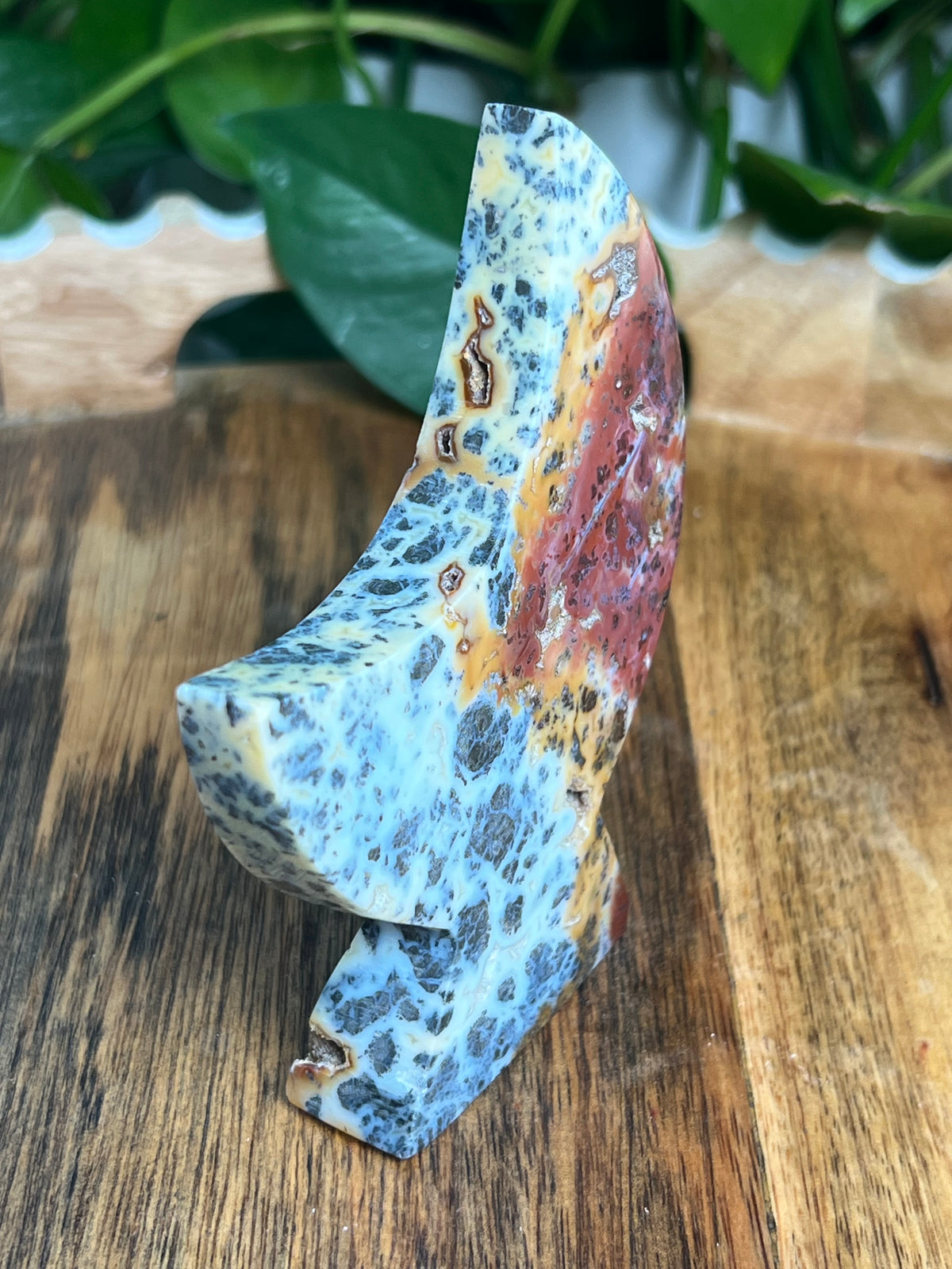 Marcasite Self Standing Moon: BR
