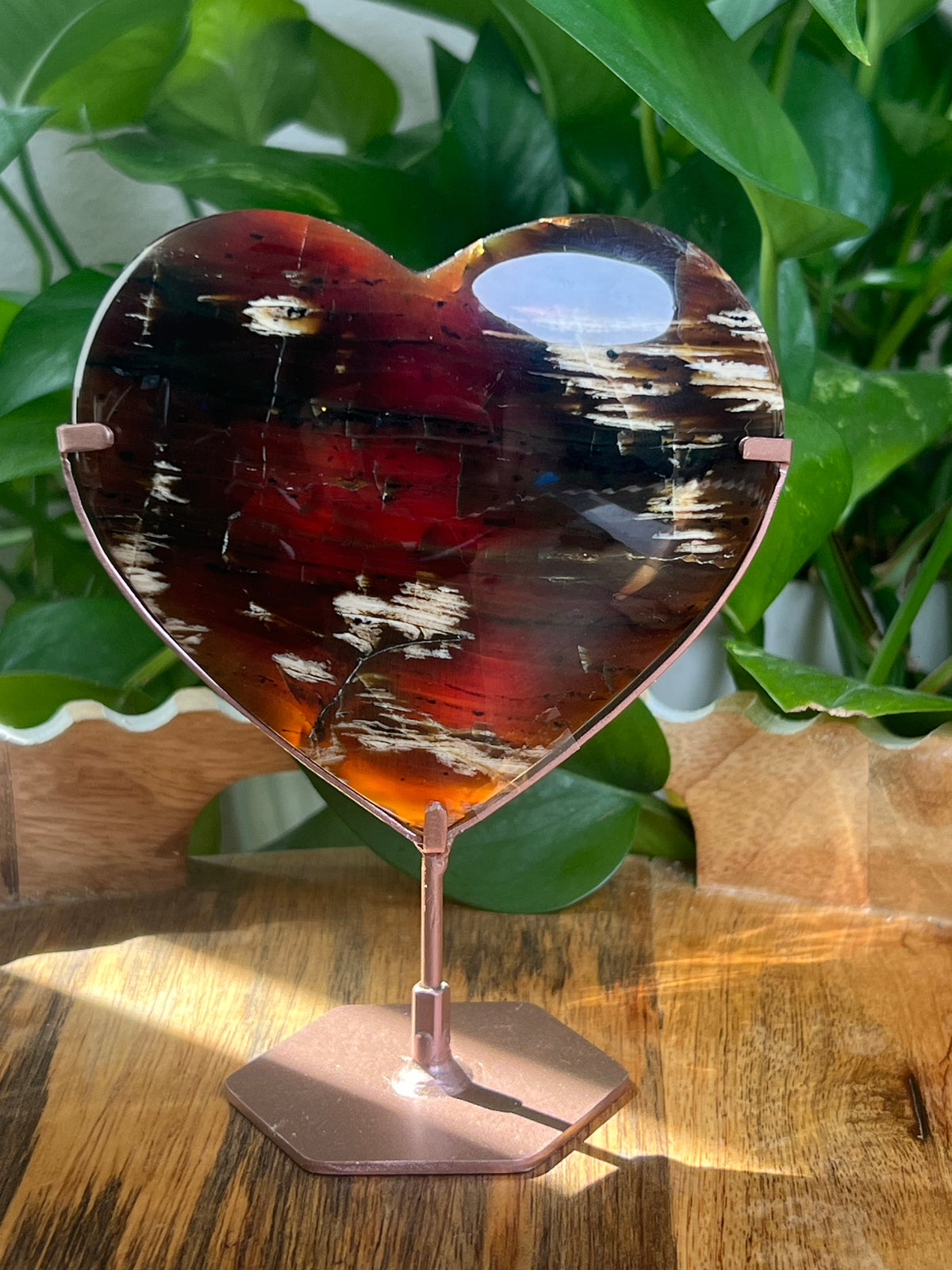 Blue Amber Heart: AB