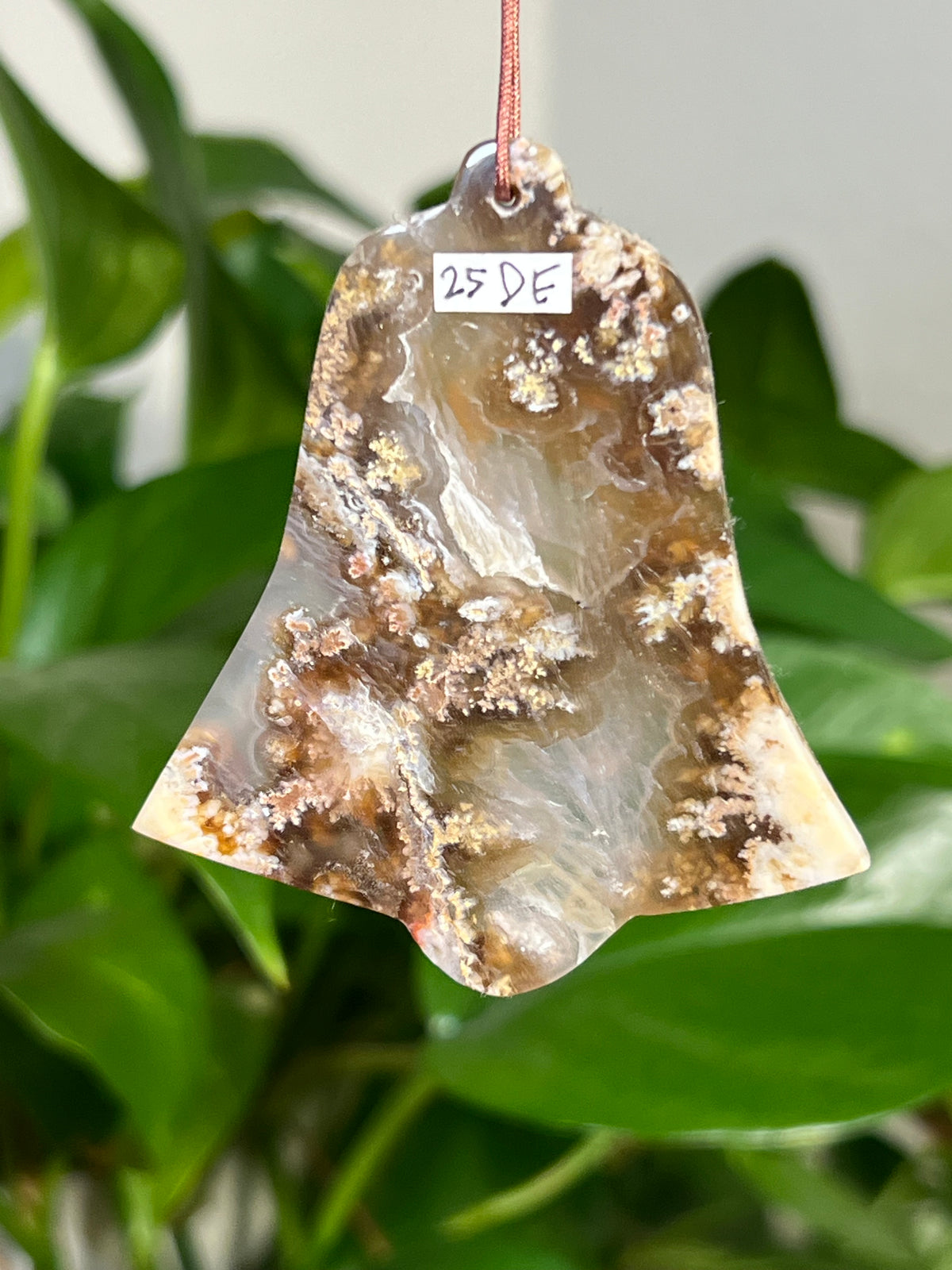 Scenic Moss Agate Bell Ornaments