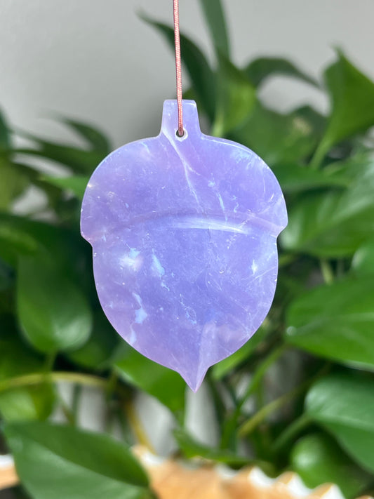Purple Chalcedony Ornament Acorn: