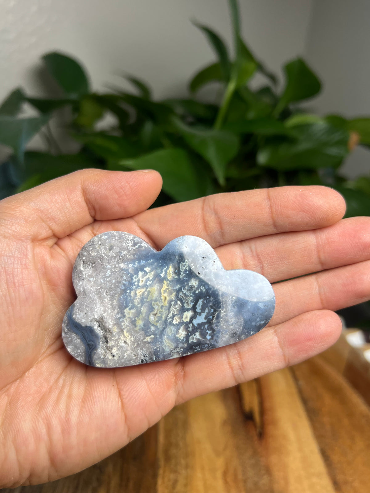 Blue Plume Agate Mini Cloud: PD