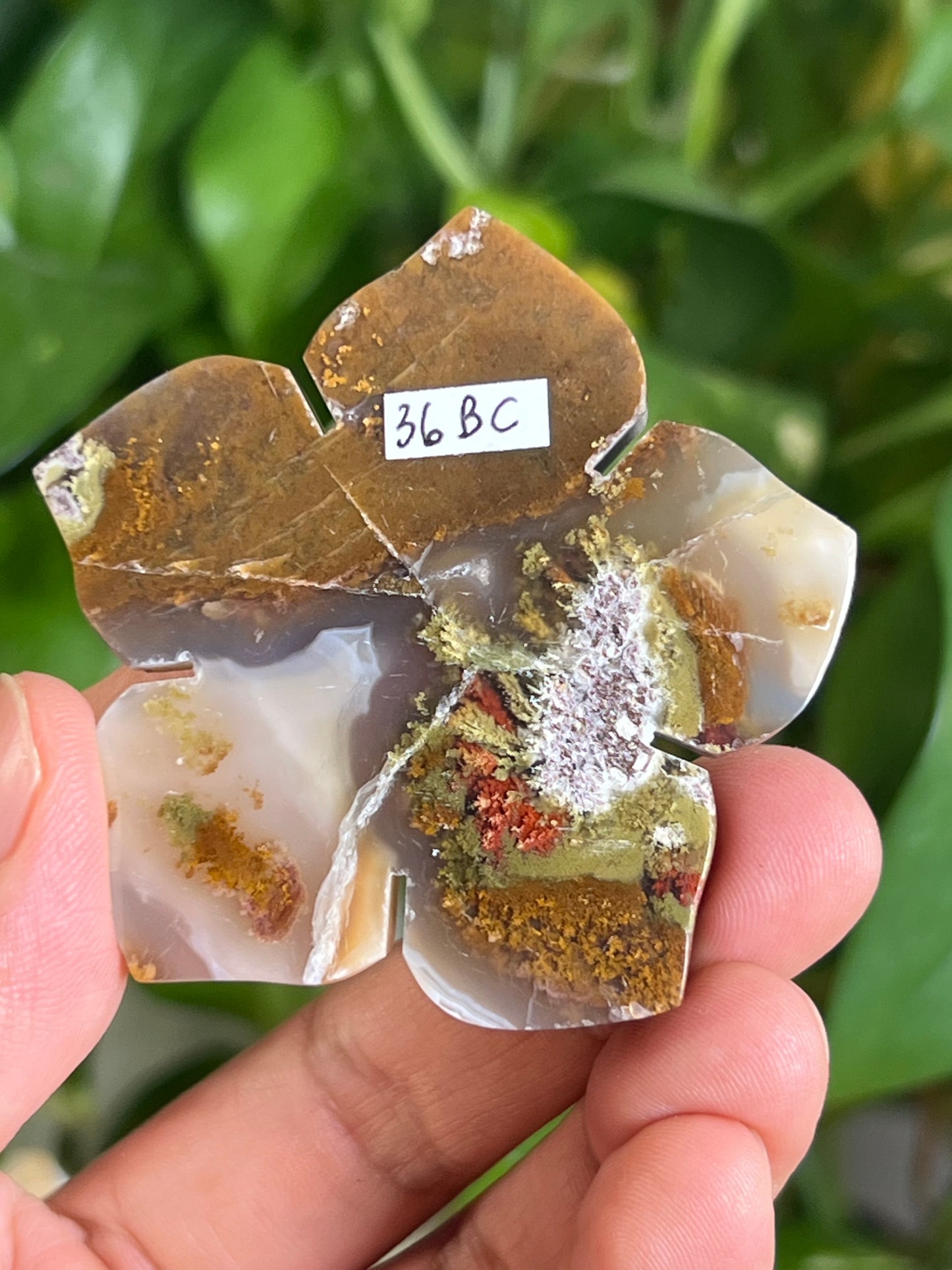Scenic Moss Agate Flower