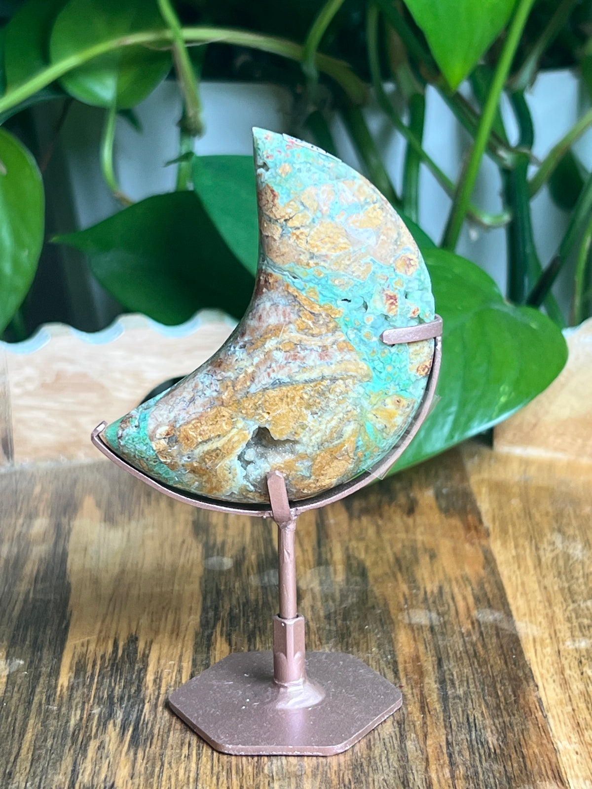 Smithsonite Mini Puffy Moon: AB