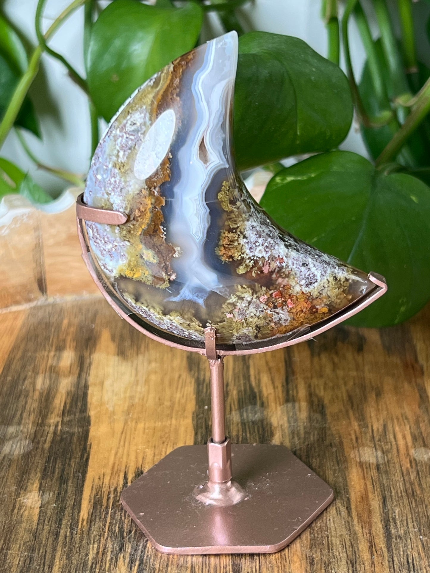 Scenic Moss Agate Moon