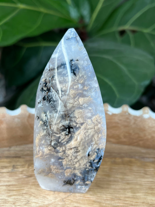 Dendritic Tiger Agate Flame