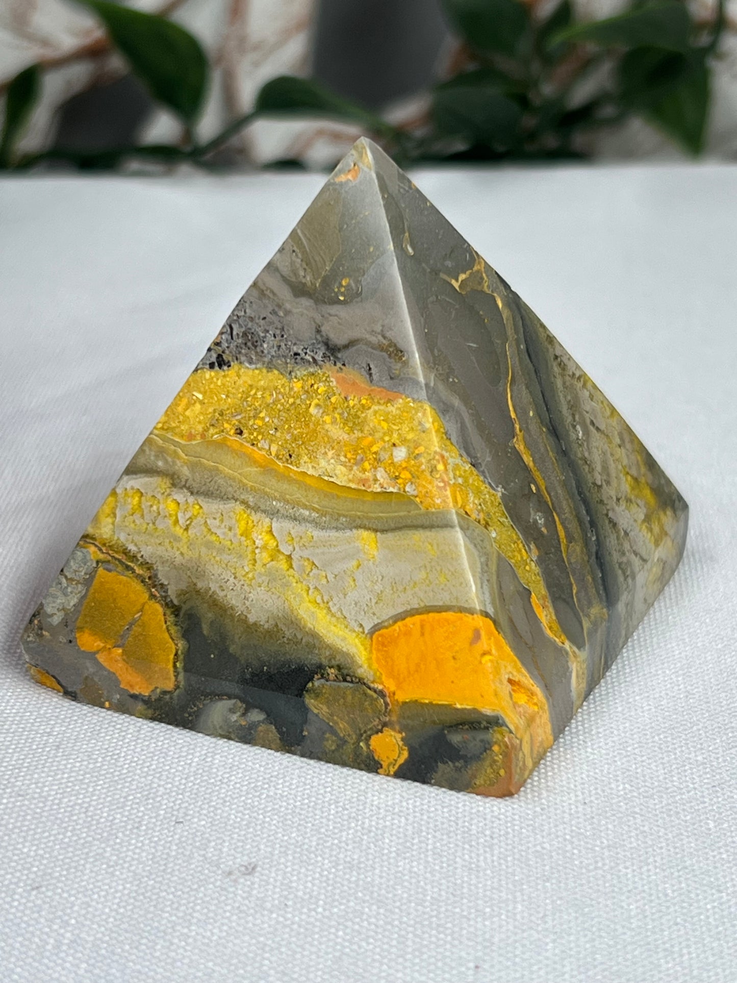 Bumblebee Jasper Pyramid