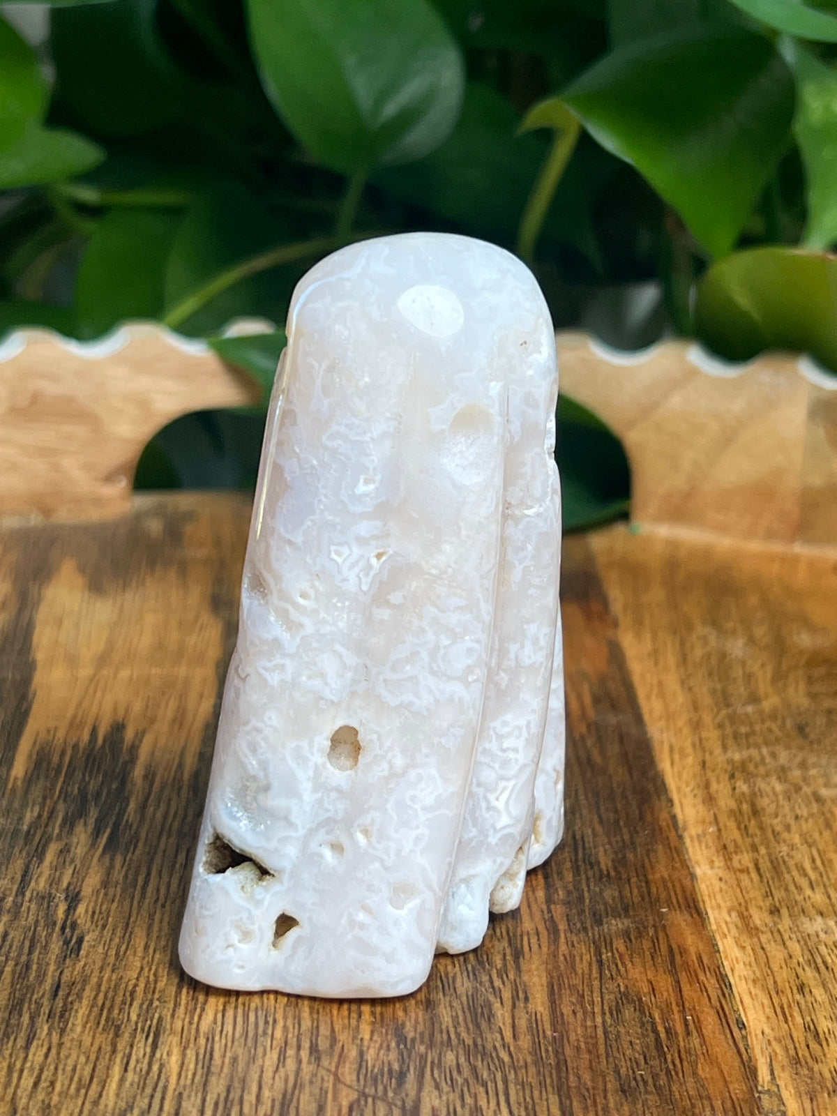 White Plume Agate Ghost: V