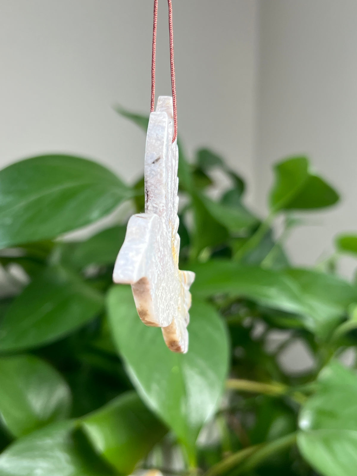 Sumatra Plume Agate Ornament Hummingbird: PB