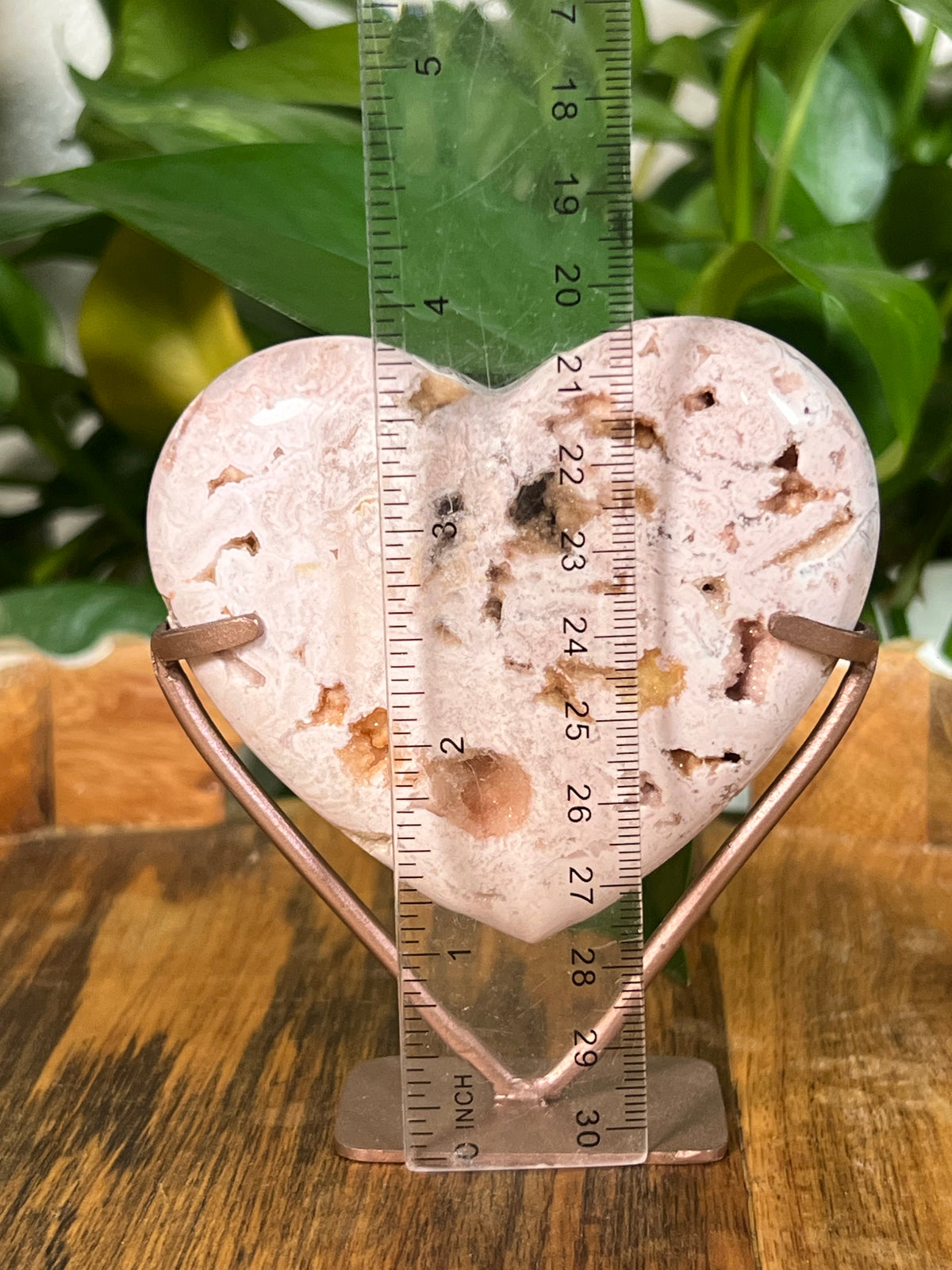 Pink Carnelian Heart: FF