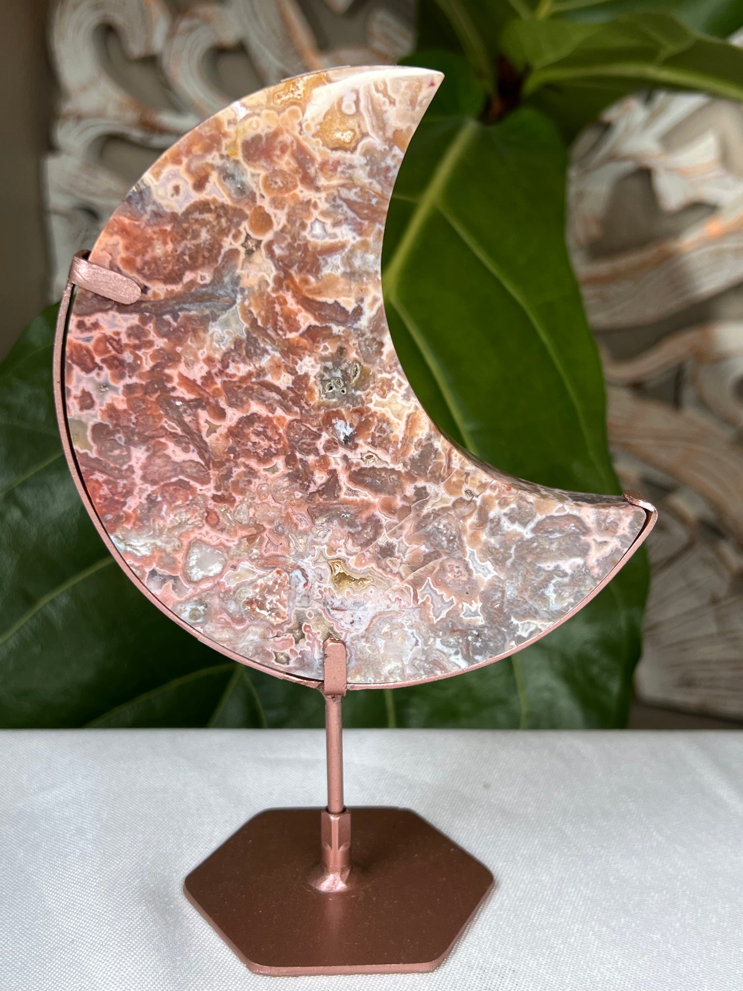 Sumatra Plume Agate Moon