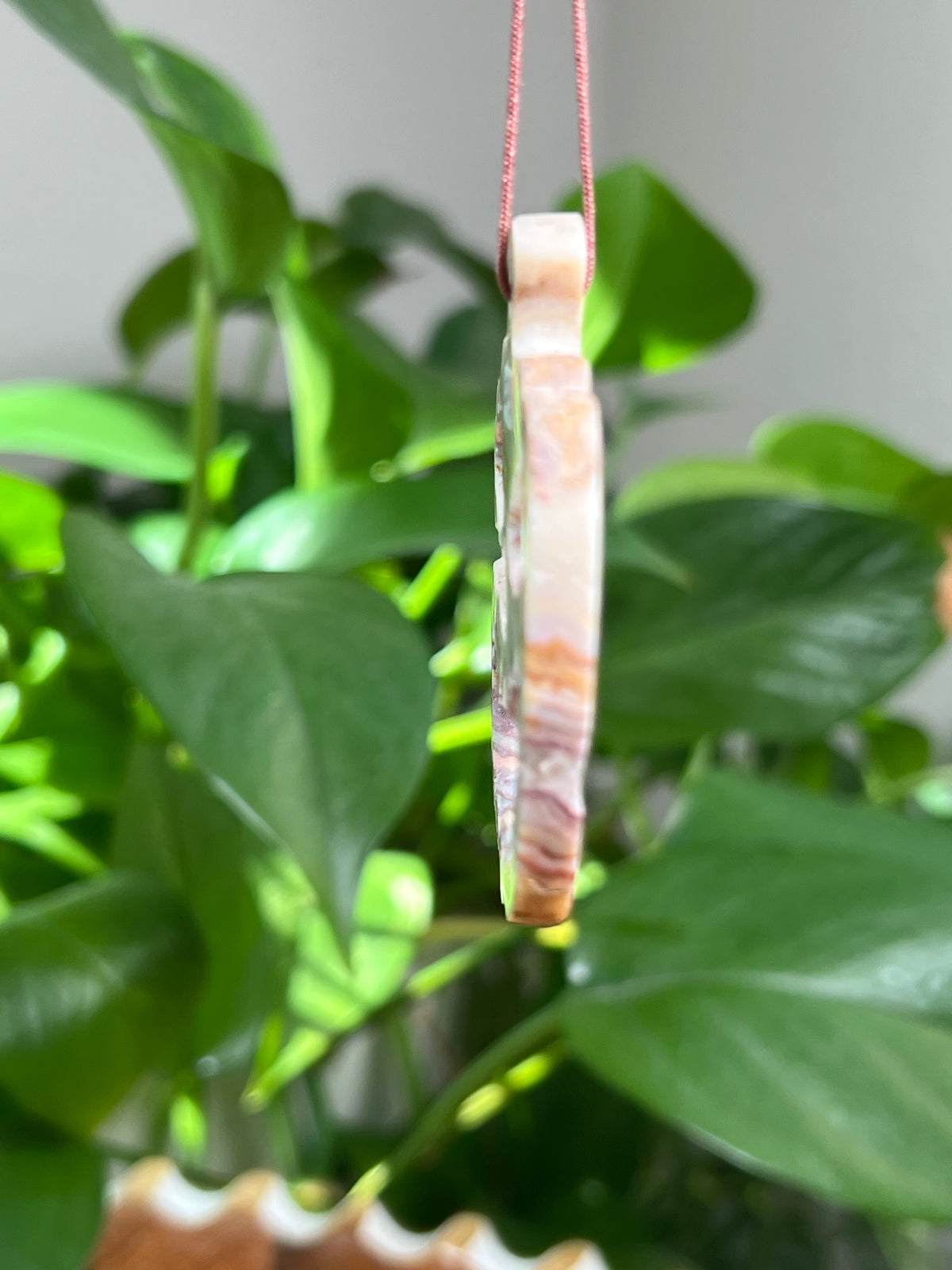 Crazy Lace Agate Ornament Pumpkin:  PG