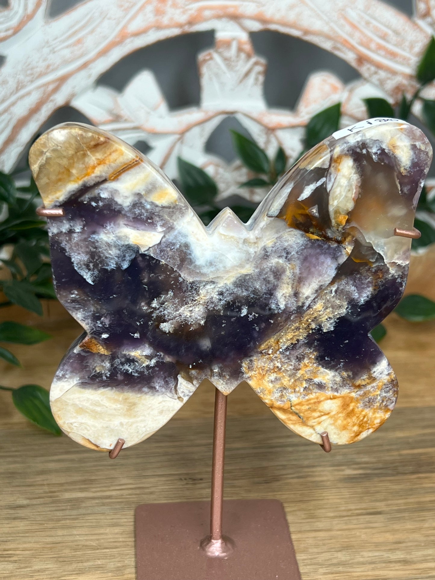 Purple Chalcedony Butterfly