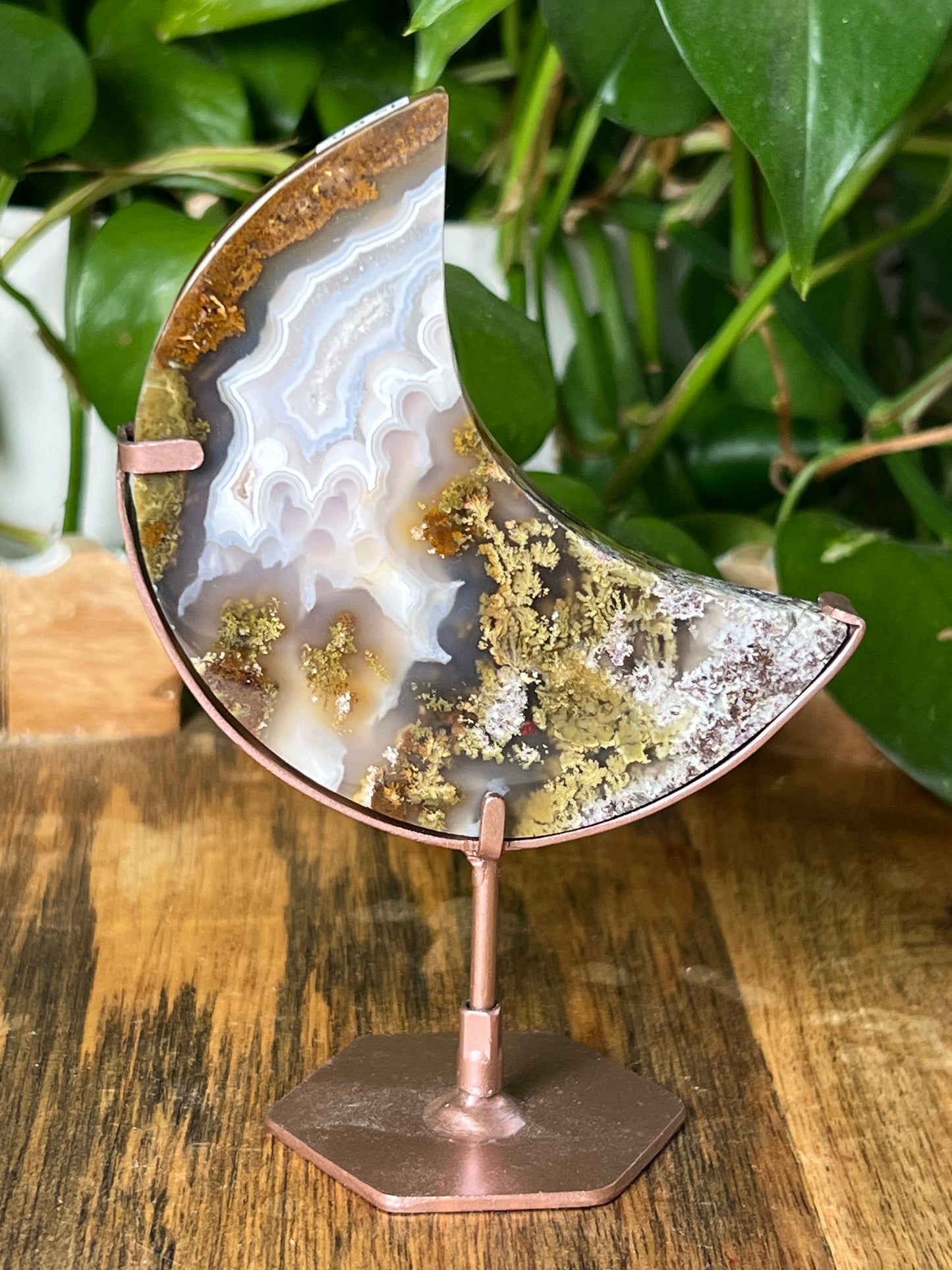 Scenic Moss Agate Moon