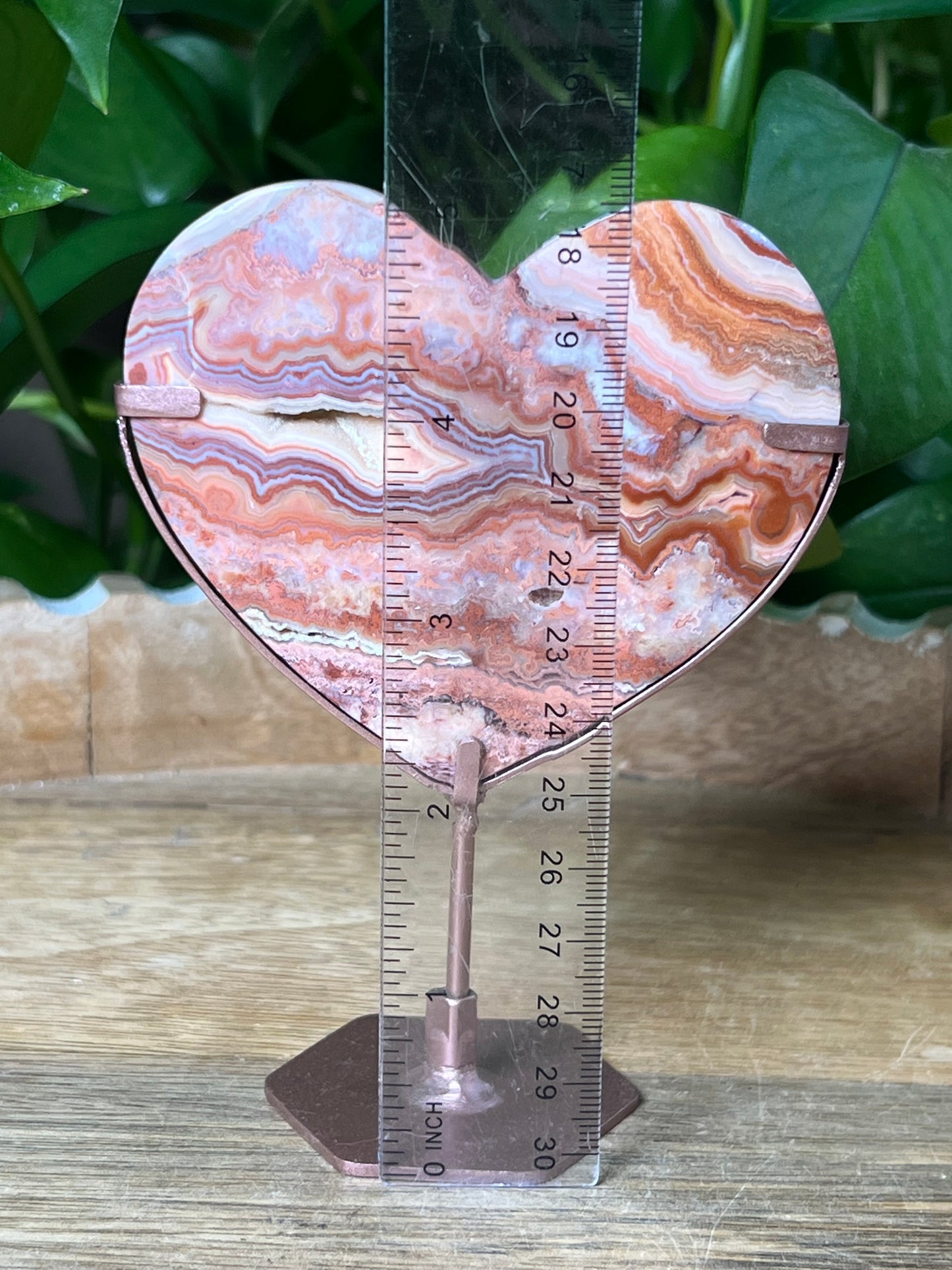 Crazy Lace Agate Heart