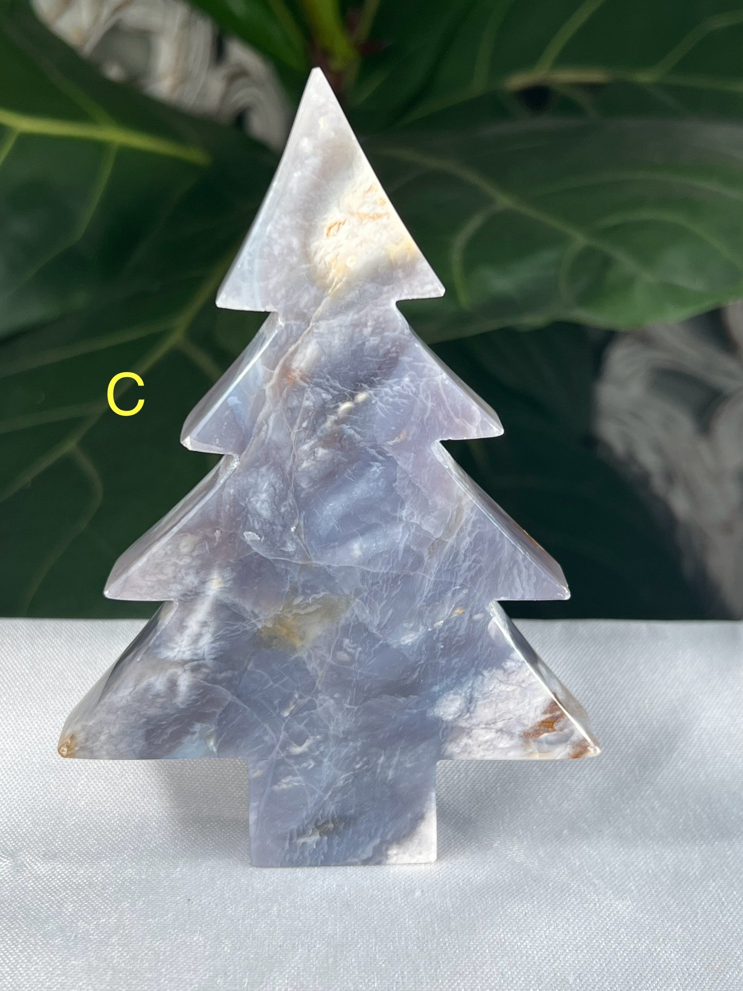 Purple Chalcedony Christmas Tree