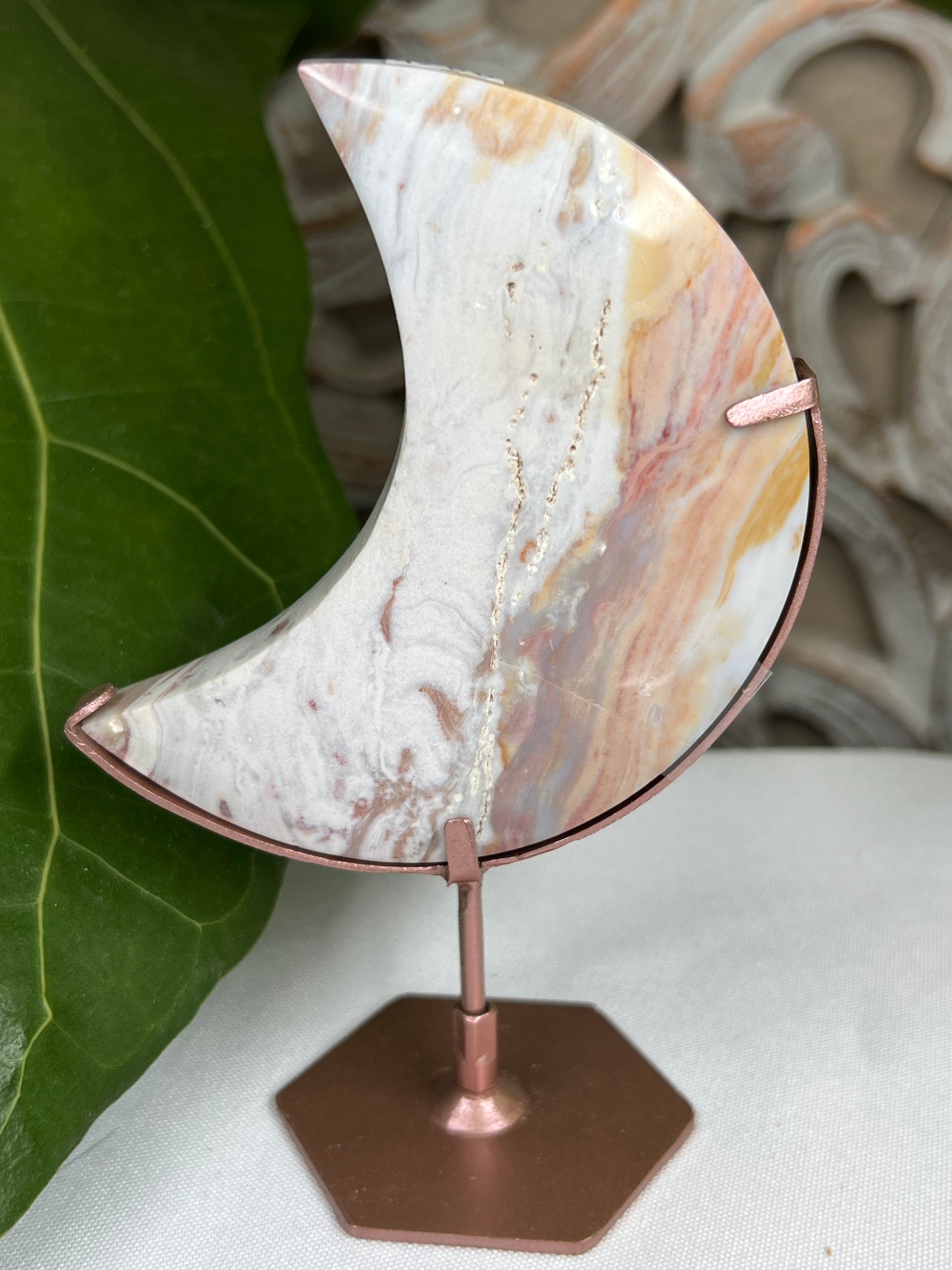 Milky Jasper Moon