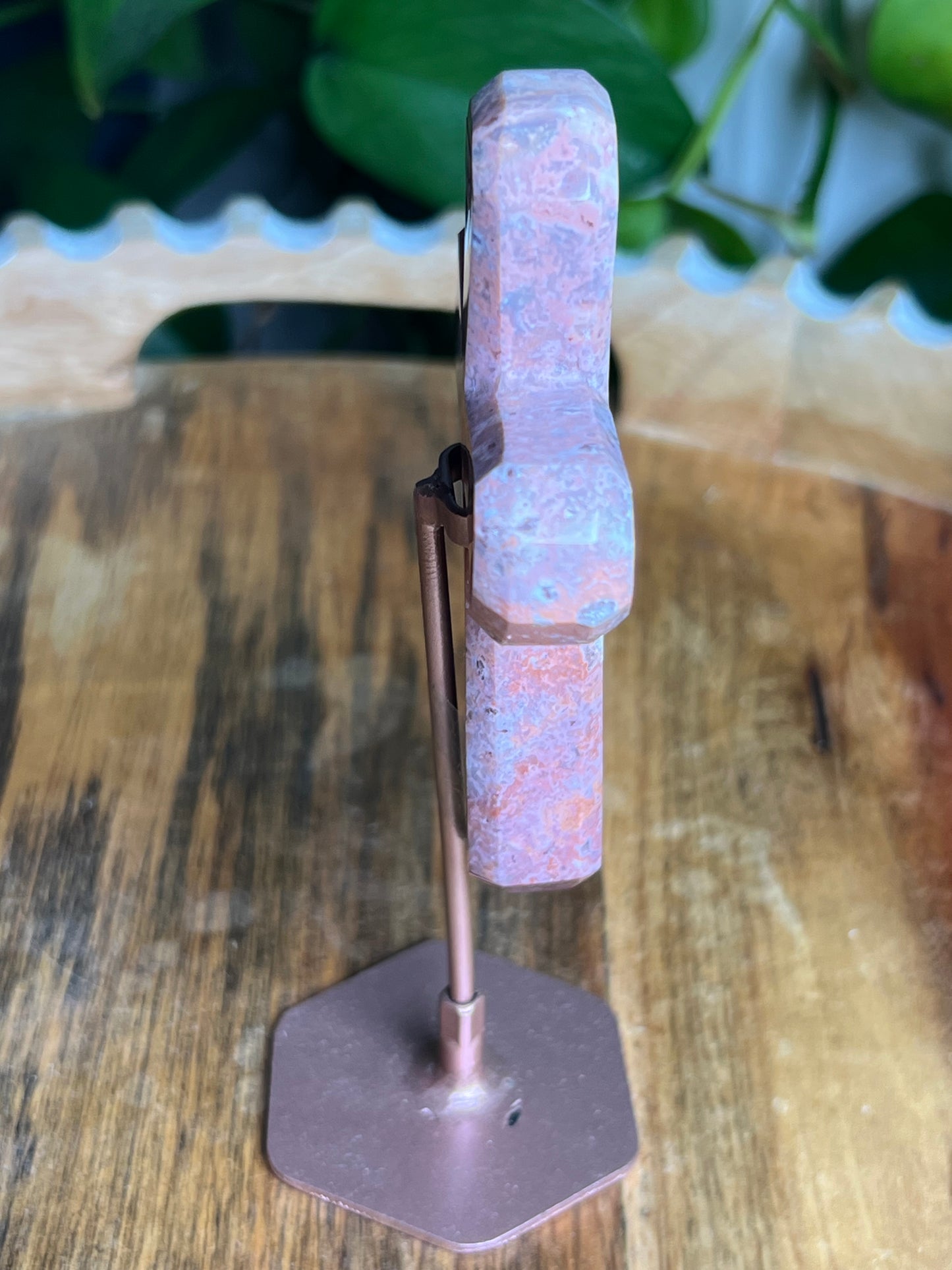 Pink Carnelian Cross